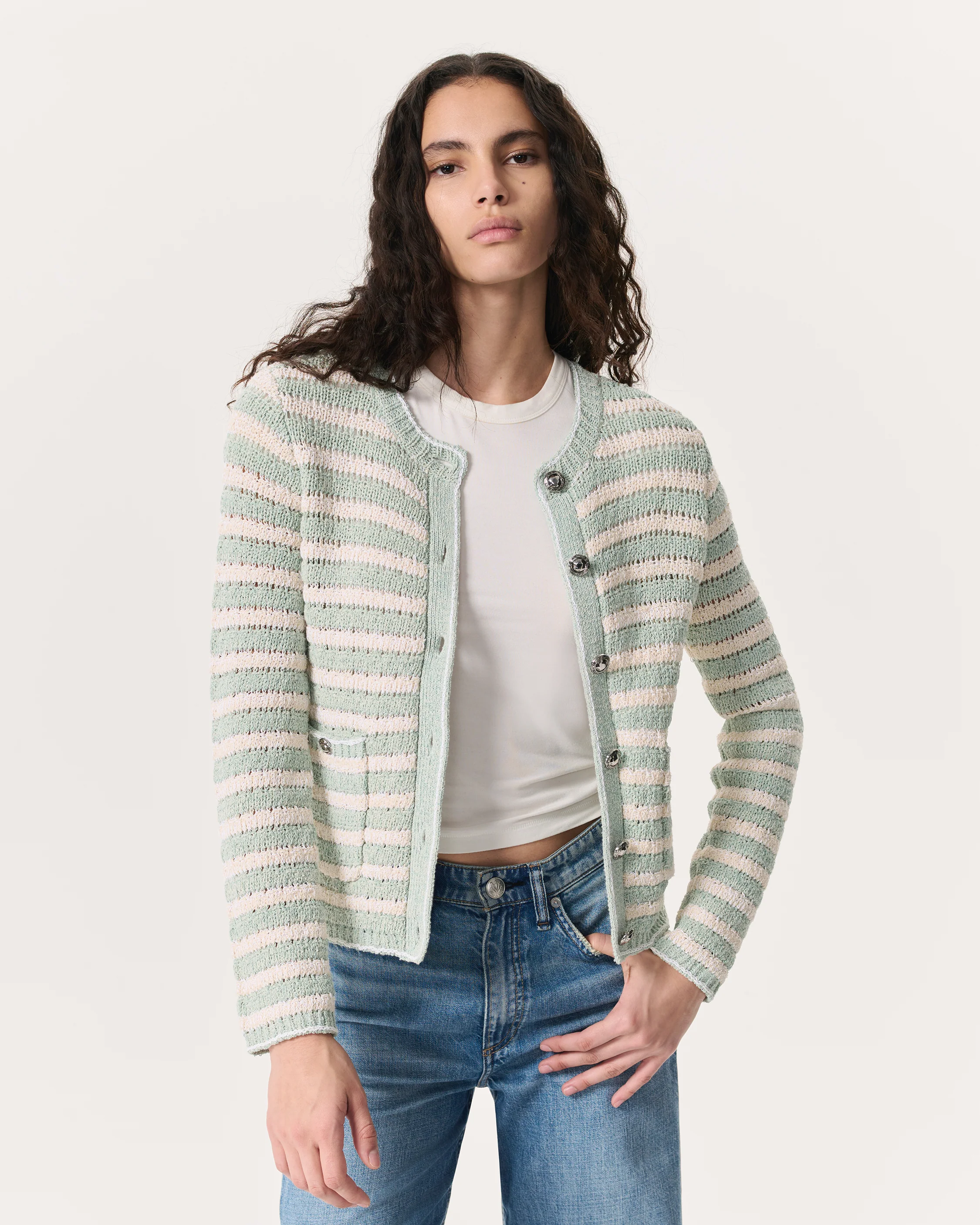 Jace Striped Lady Cardigan