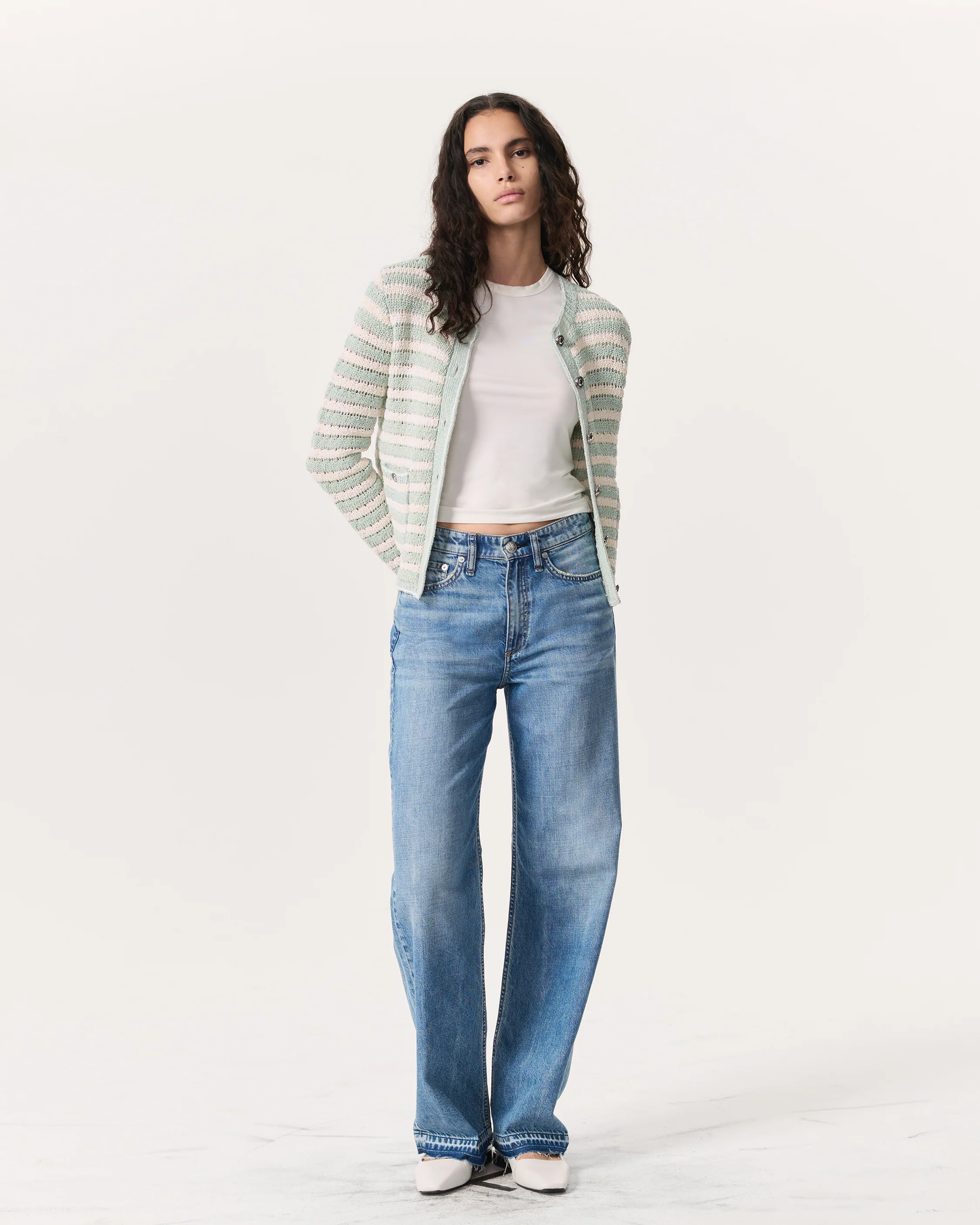 Jace Striped Lady Cardigan - Image 4
