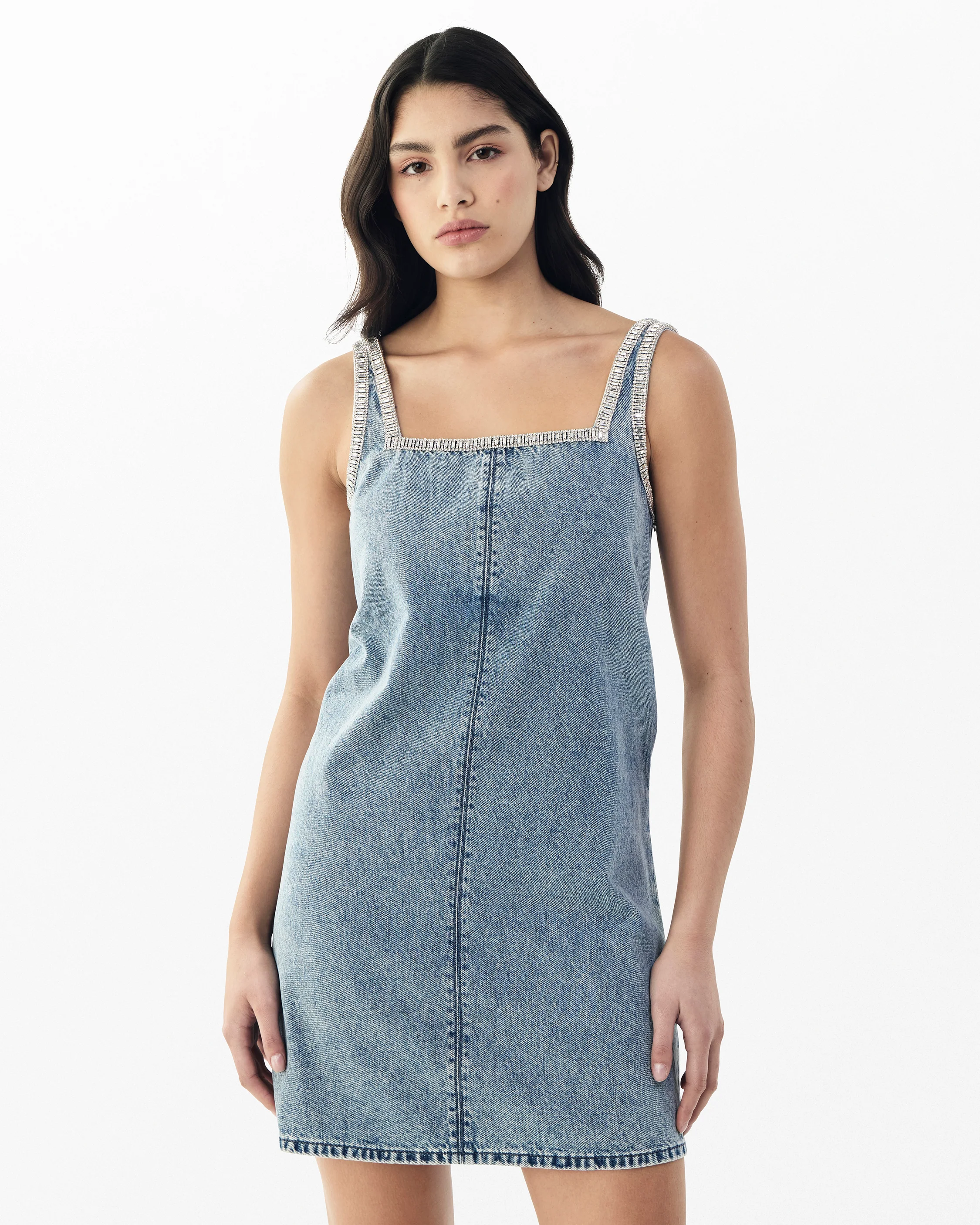 Jayde Denim Mini Dress - Image 3
