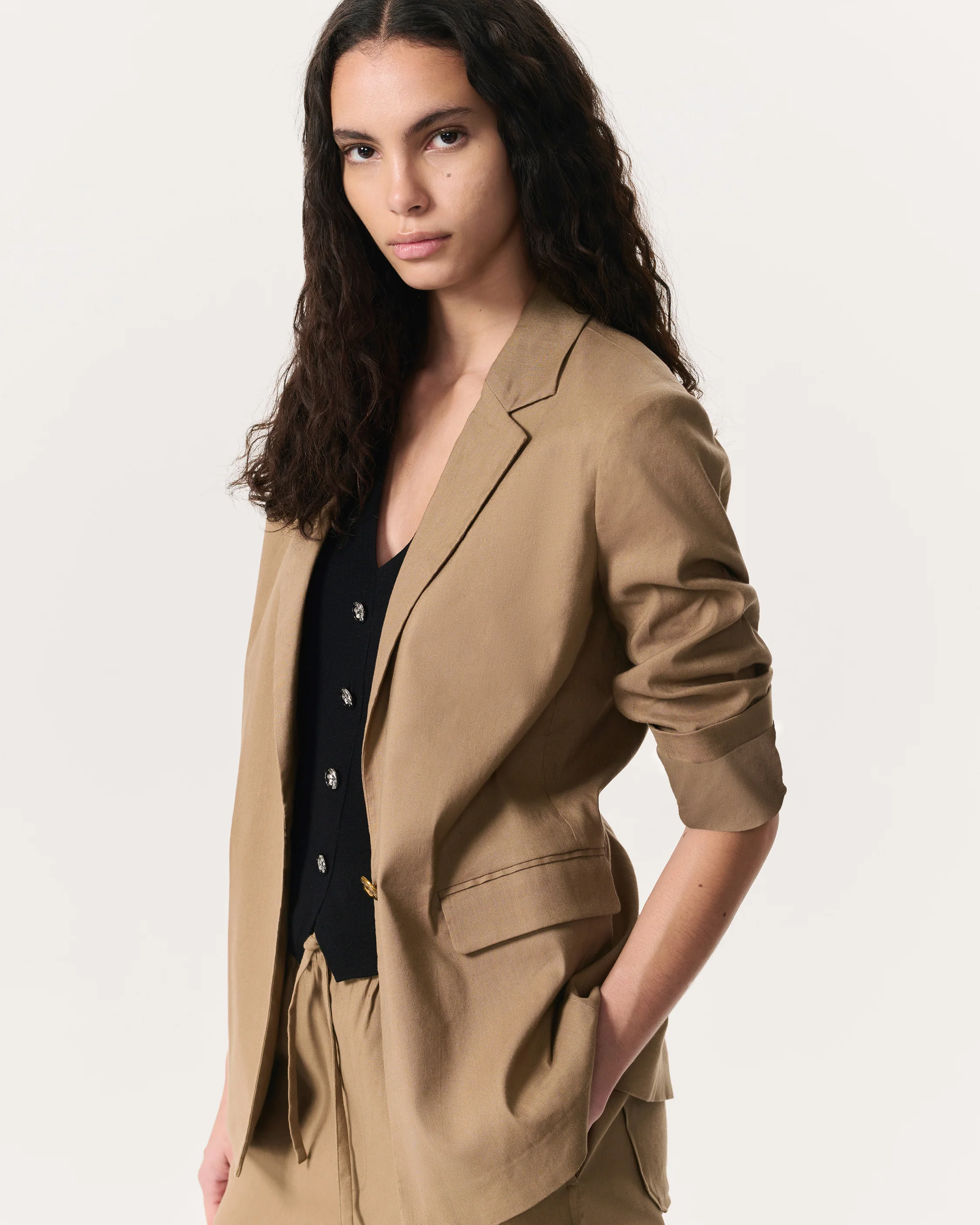 Jennie Linen-Blend Blazer - Image 3