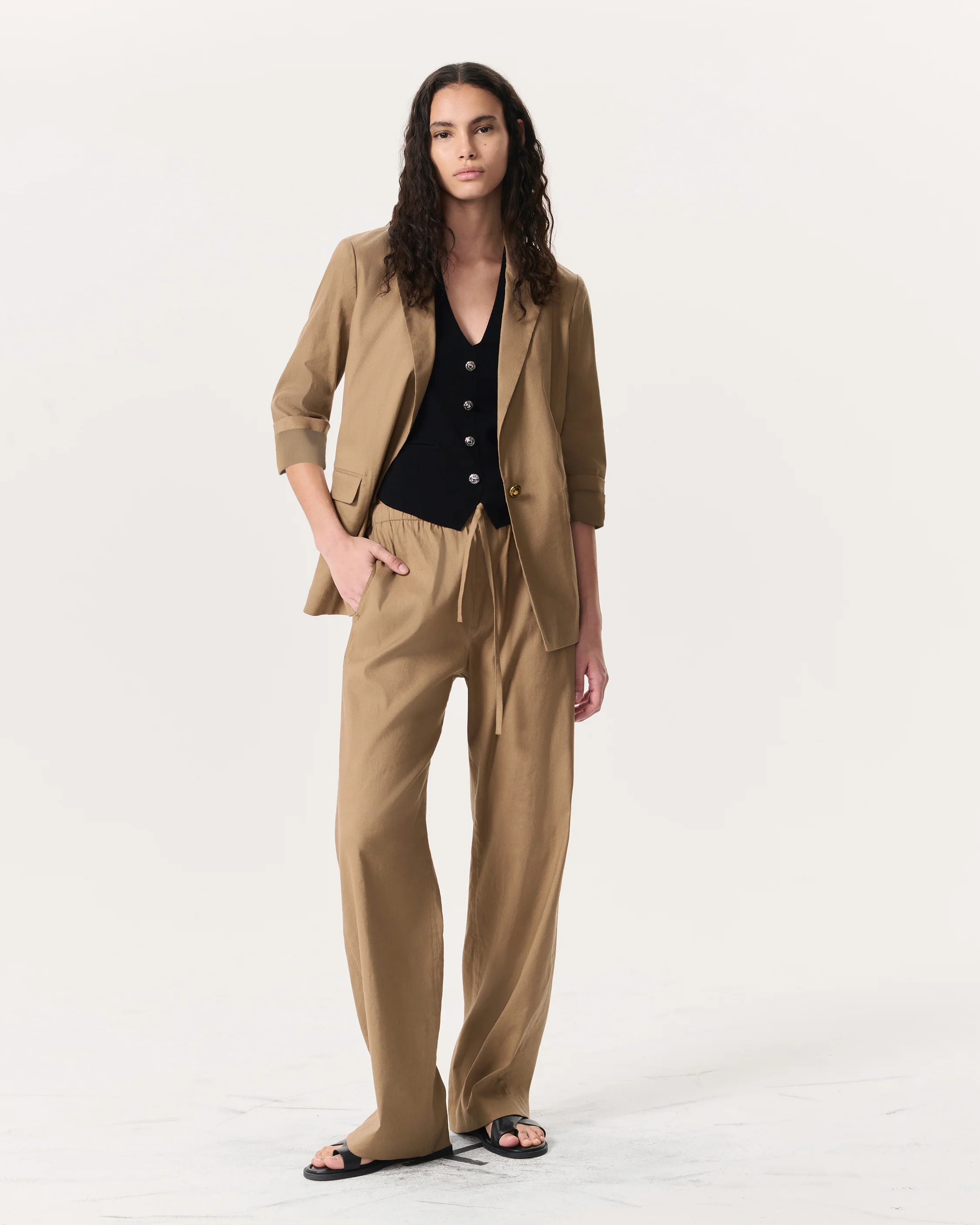 Jennie Linen-Blend Blazer - Image 4