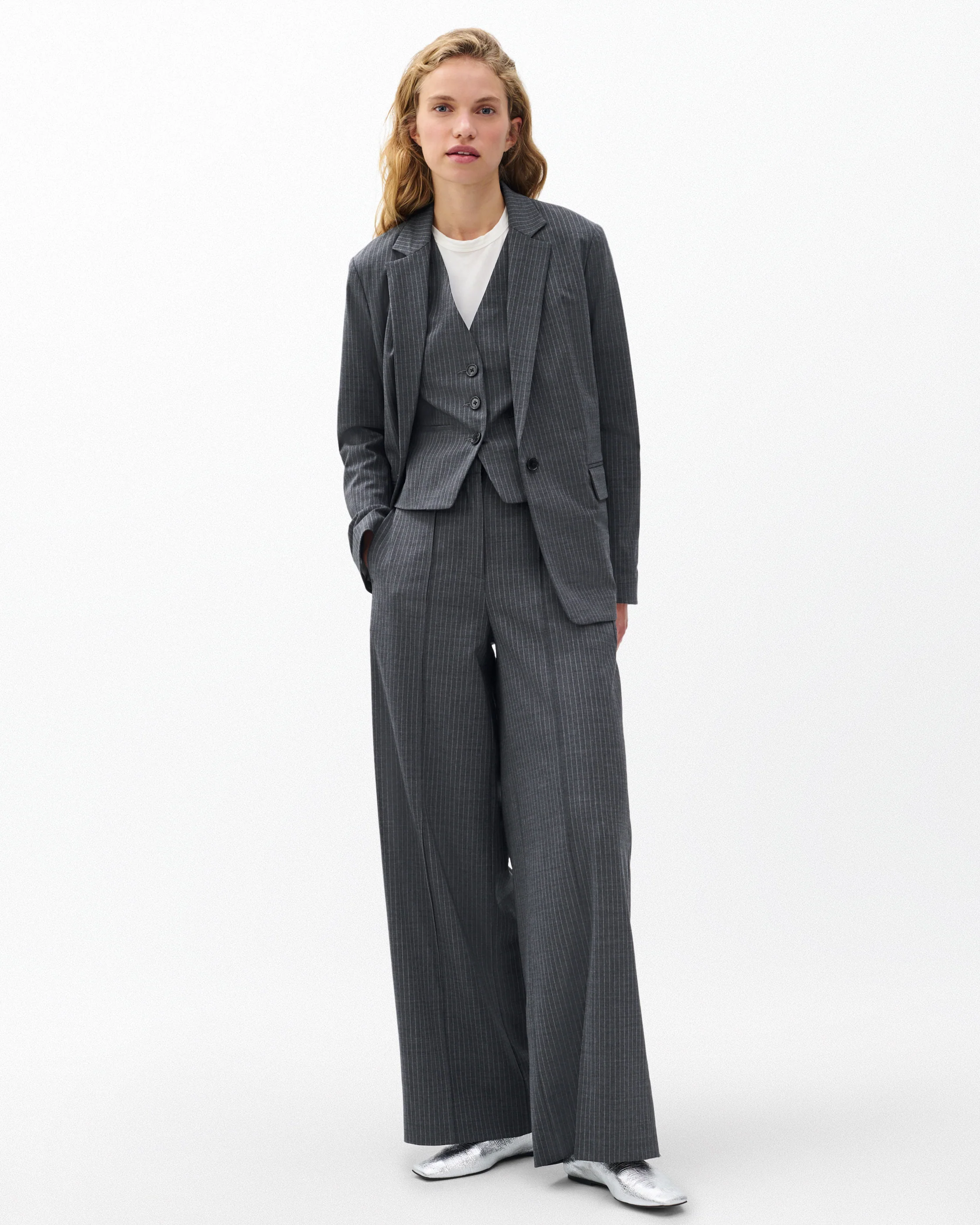 Jennifer Striped Two-in-One Blazer - Image 3