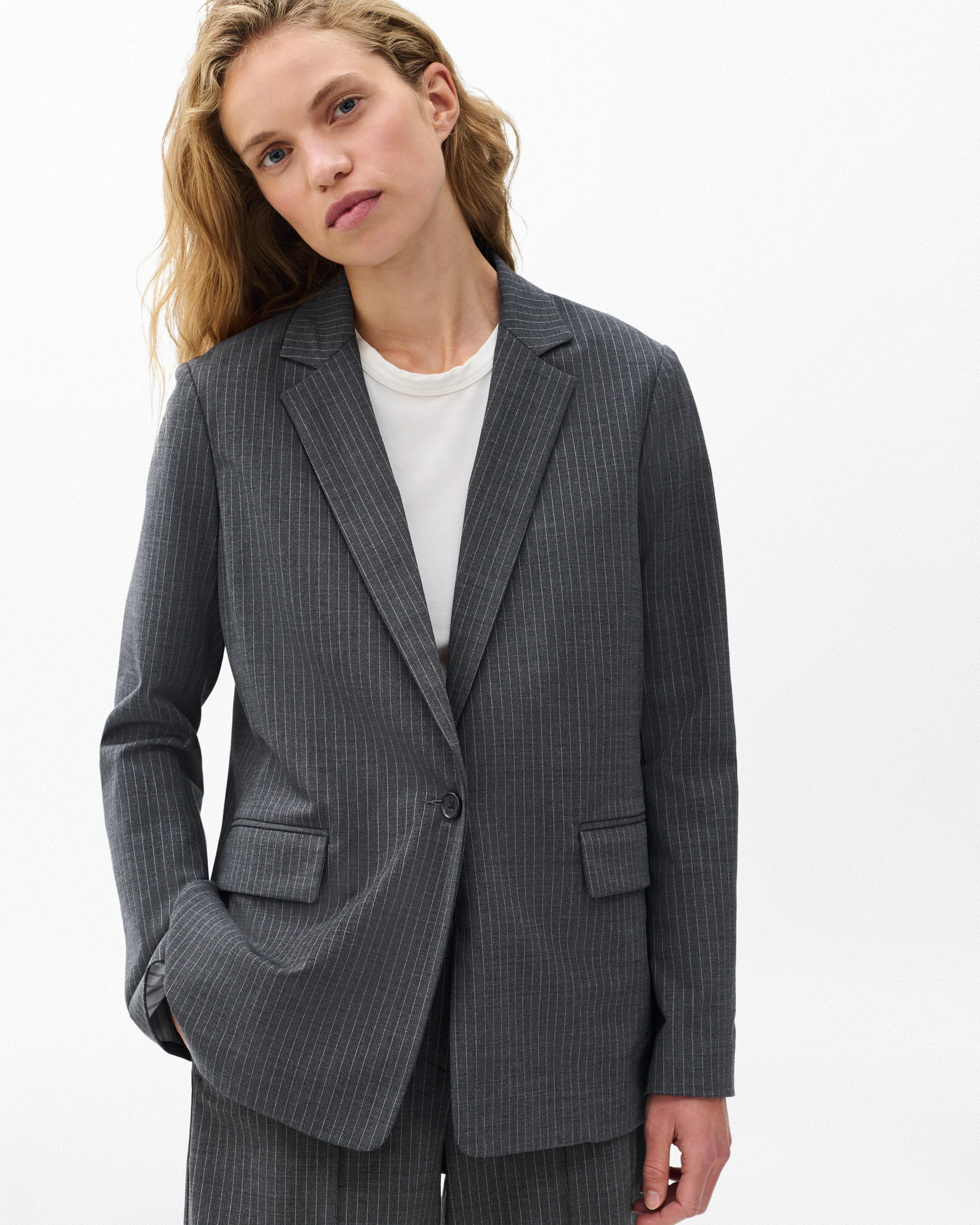 Jennifer Striped Two-in-One Blazer - Image 5