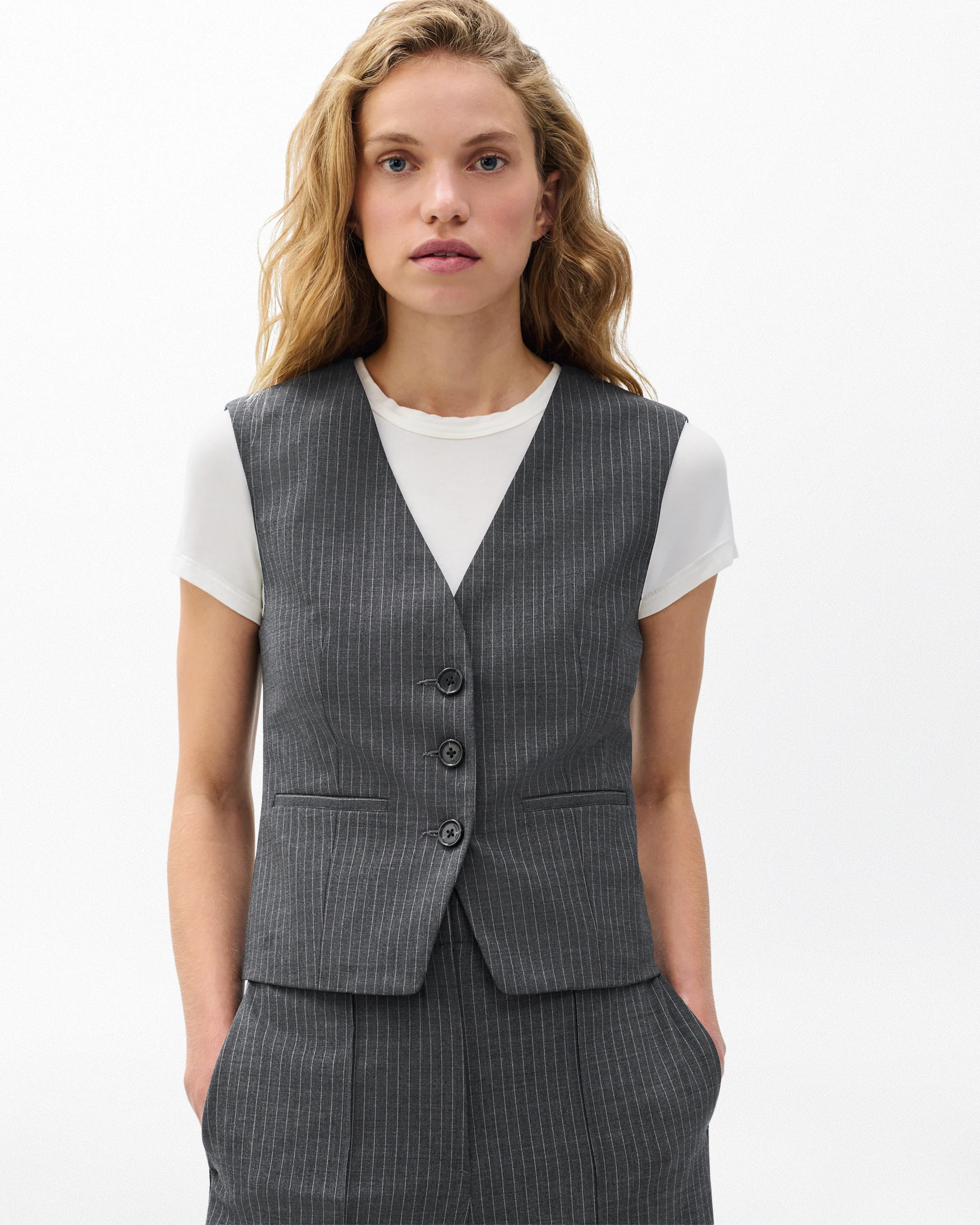 Jennifer Striped Two-in-One Blazer - Image 6
