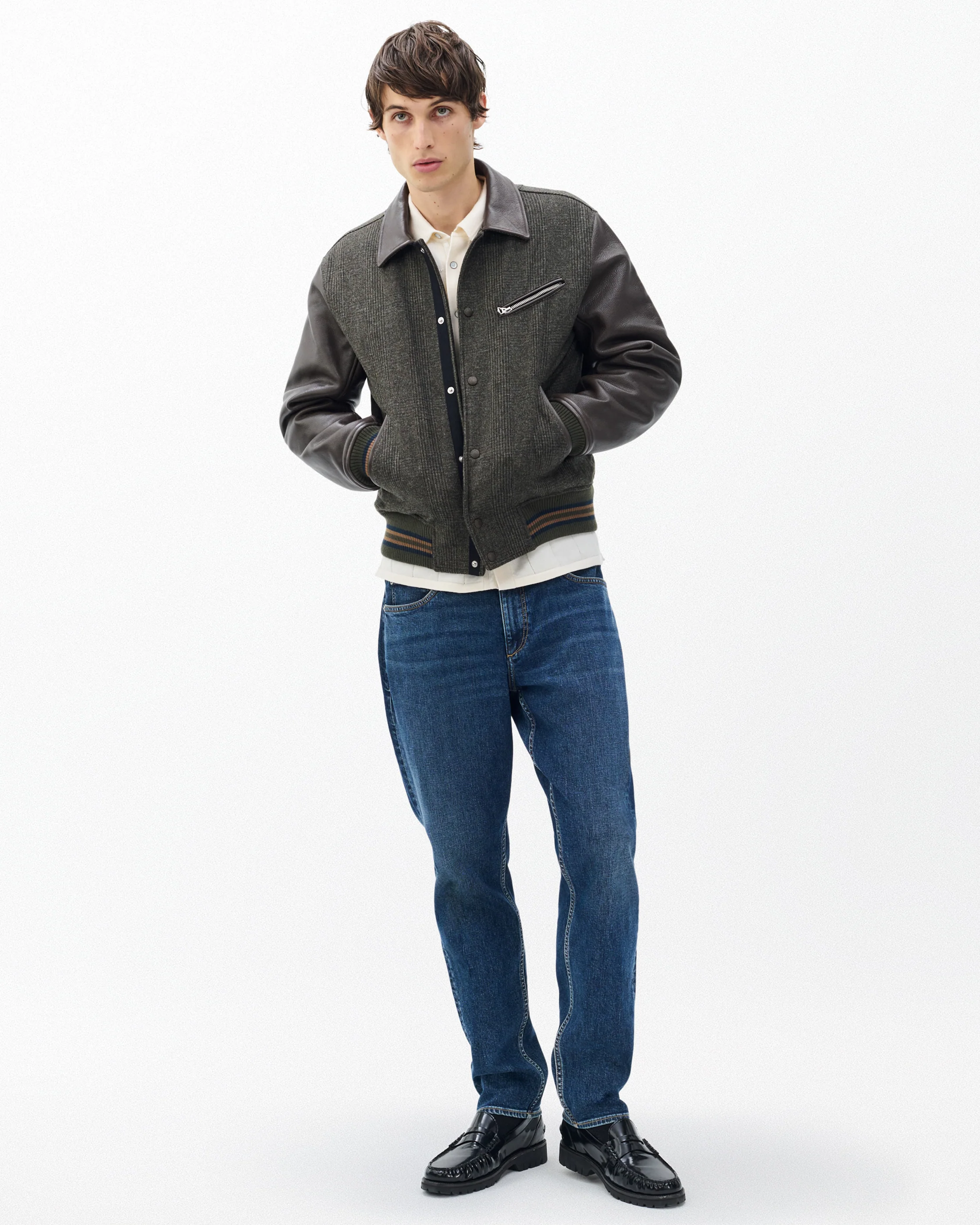 Jeremy British Wool Varsity Jacket - Image 3
