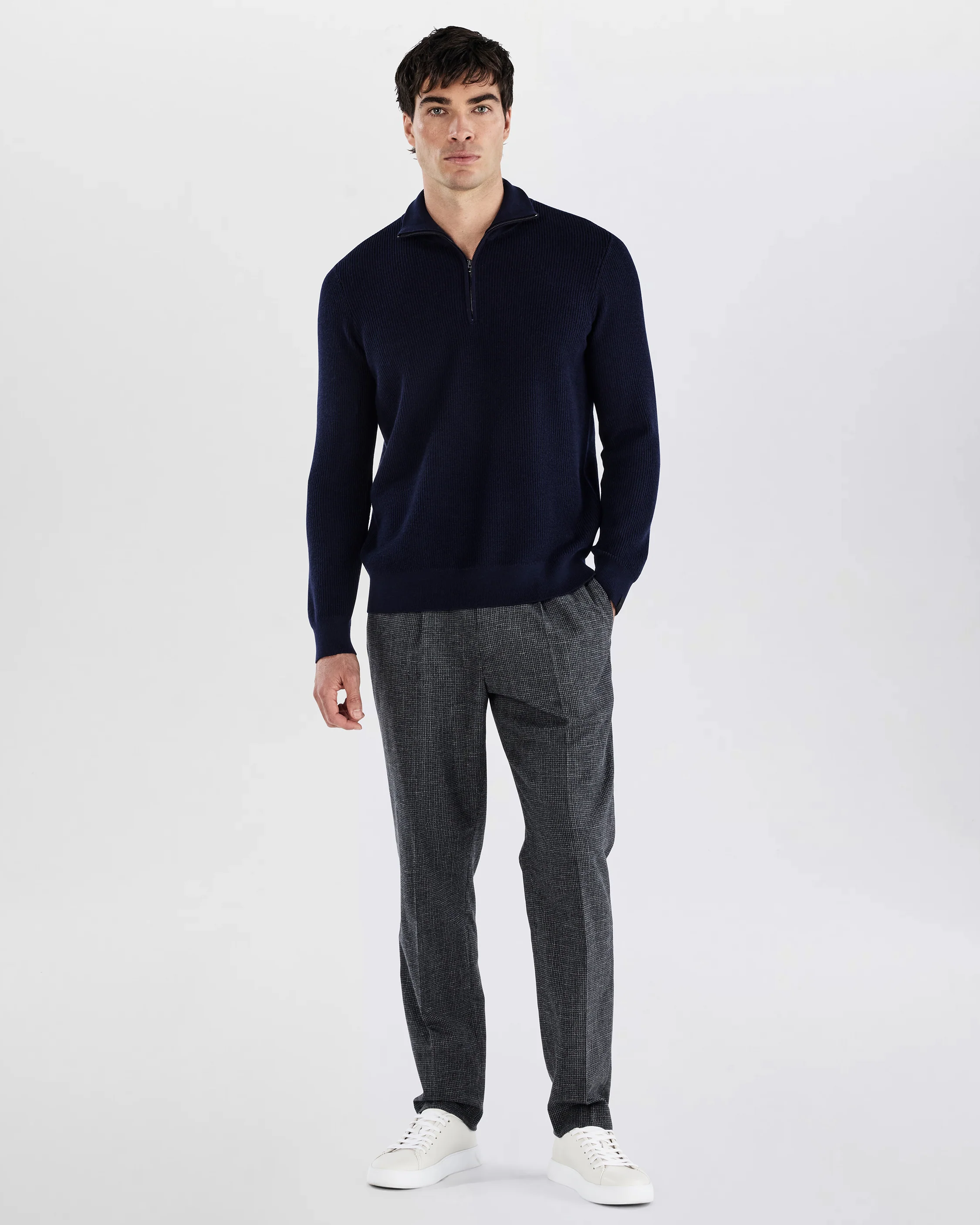 Joel Merino Wool Half-Zip Sweater - Image 3