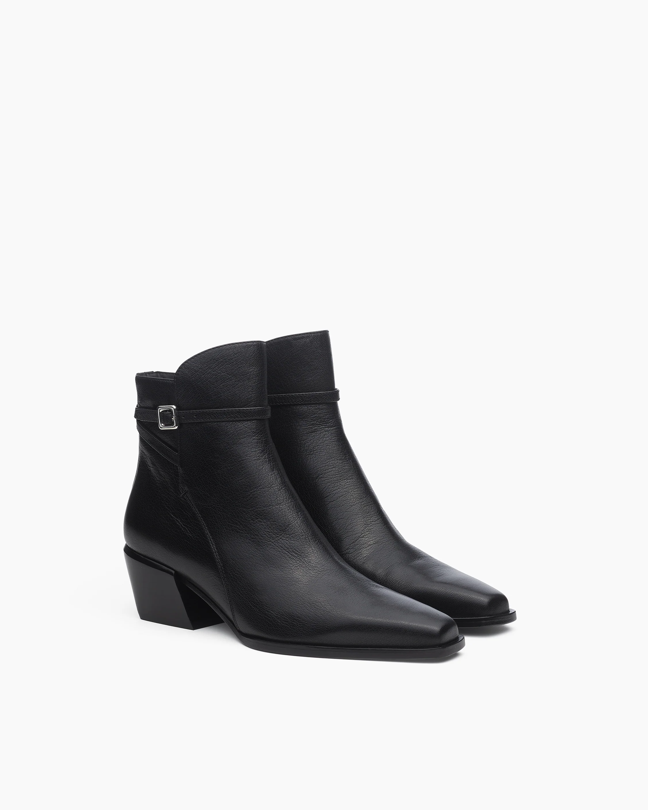 Joni Leather Buckle Boots - Image 3