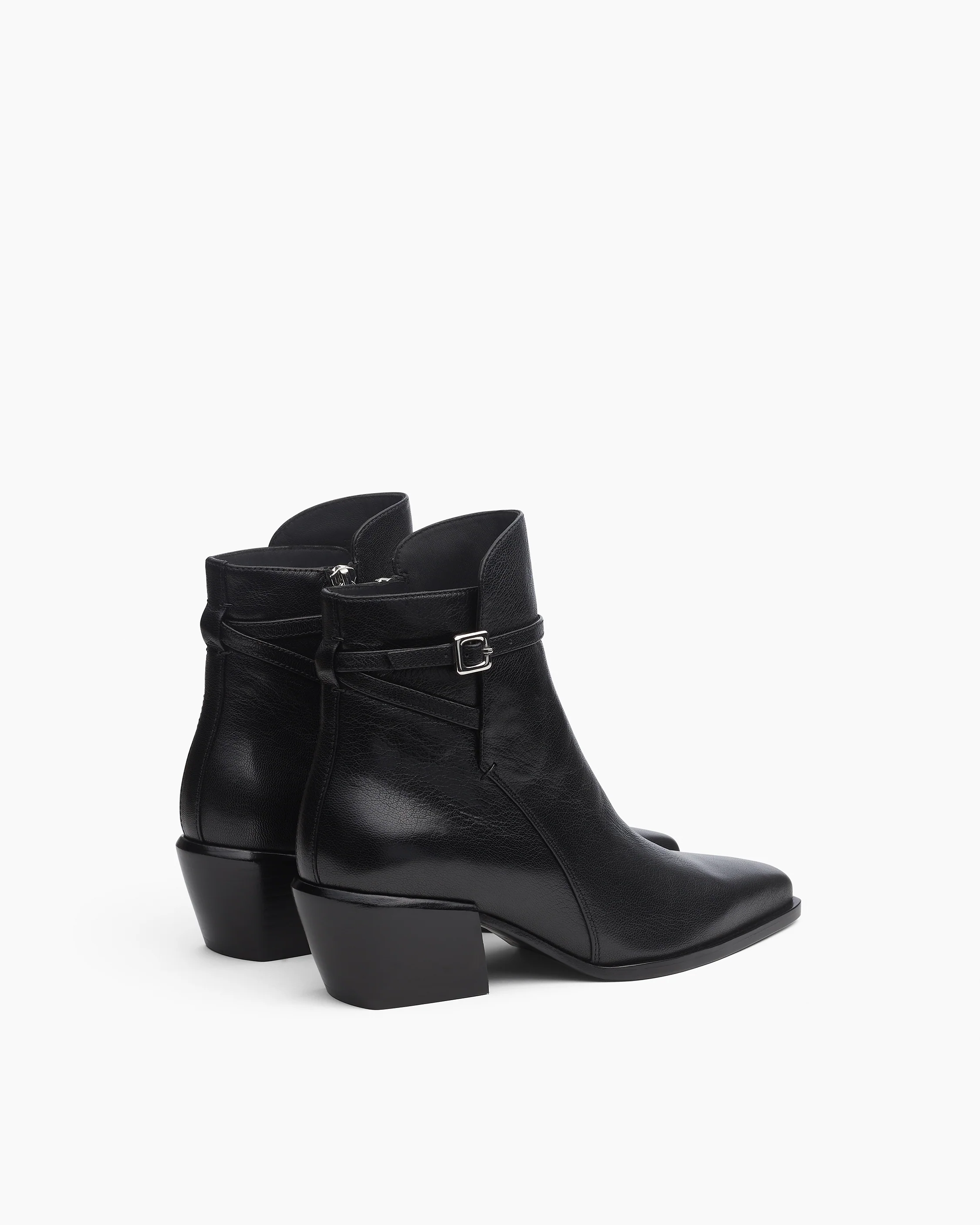 Joni Leather Buckle Boots - Image 4