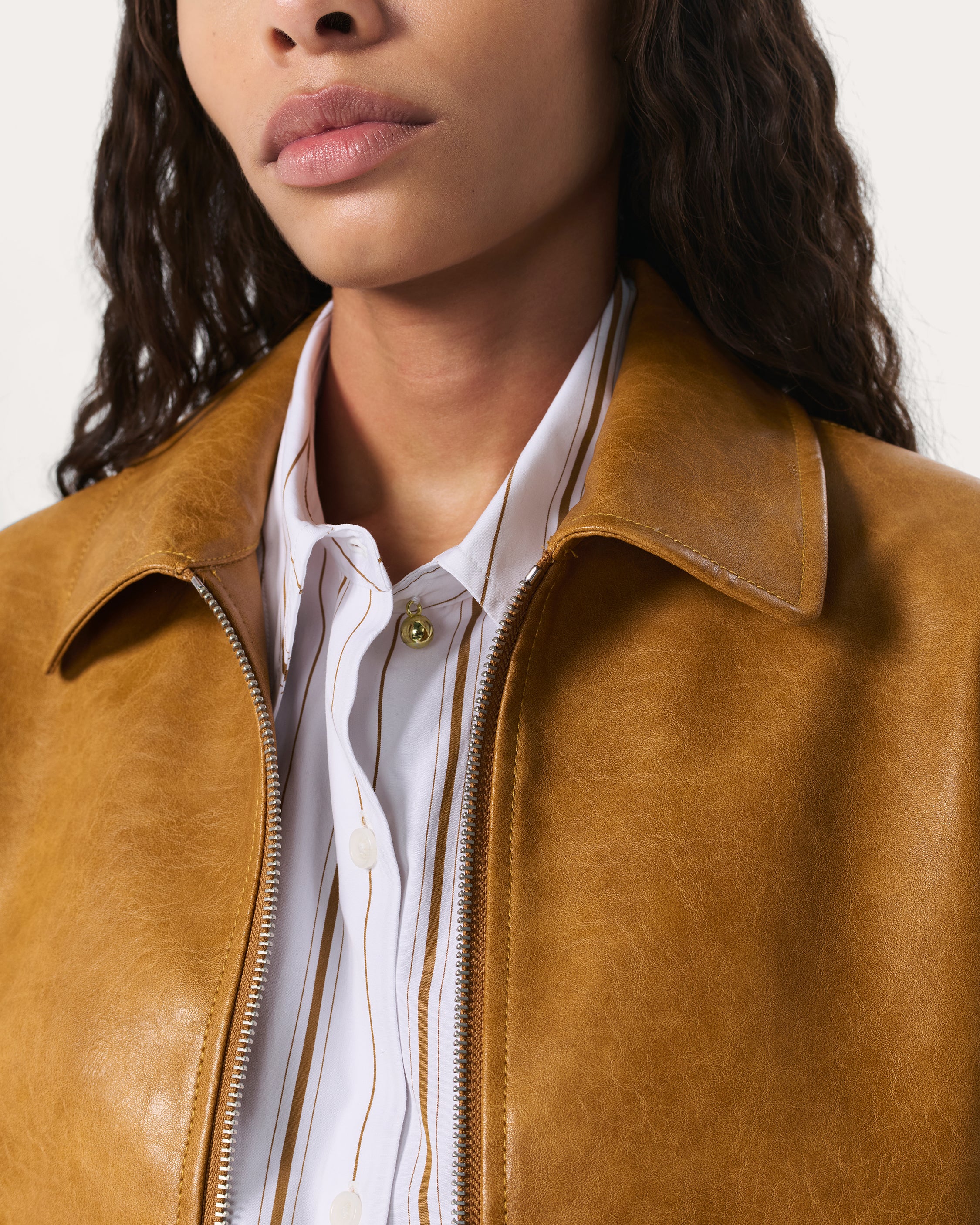 Jordie Faux Leather Jacket - Image 4