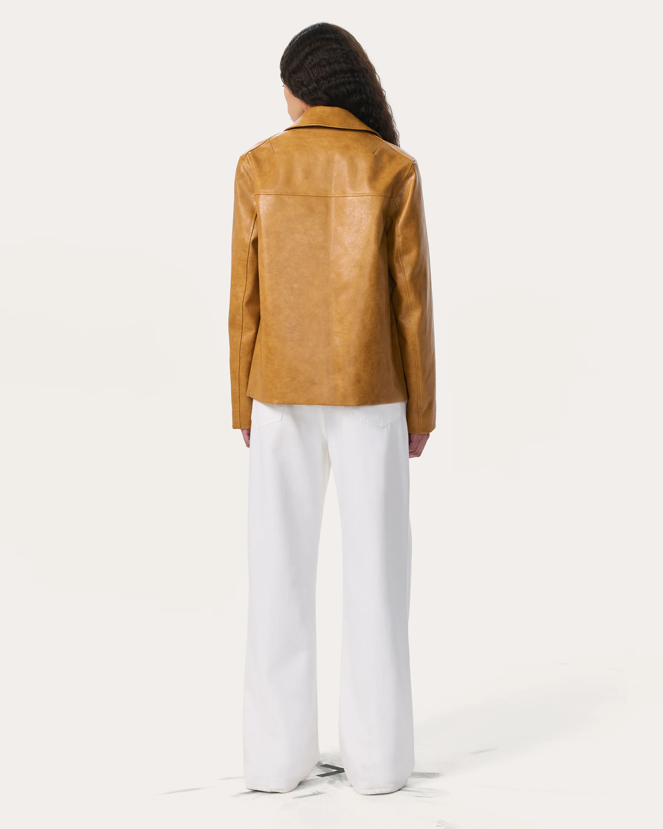 Jordie Faux Leather Jacket - Image 6