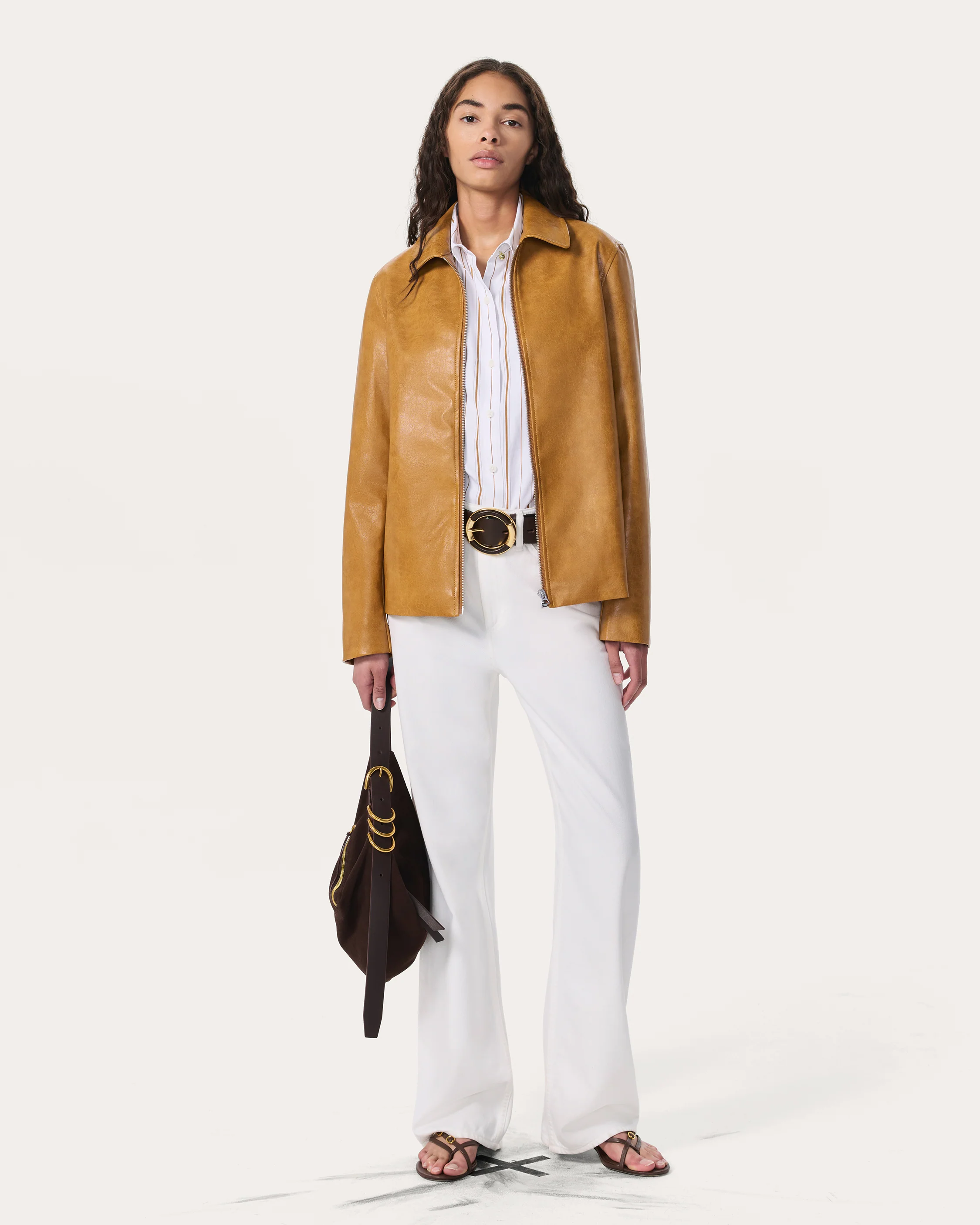 Jordie Faux Leather Jacket - Image 8