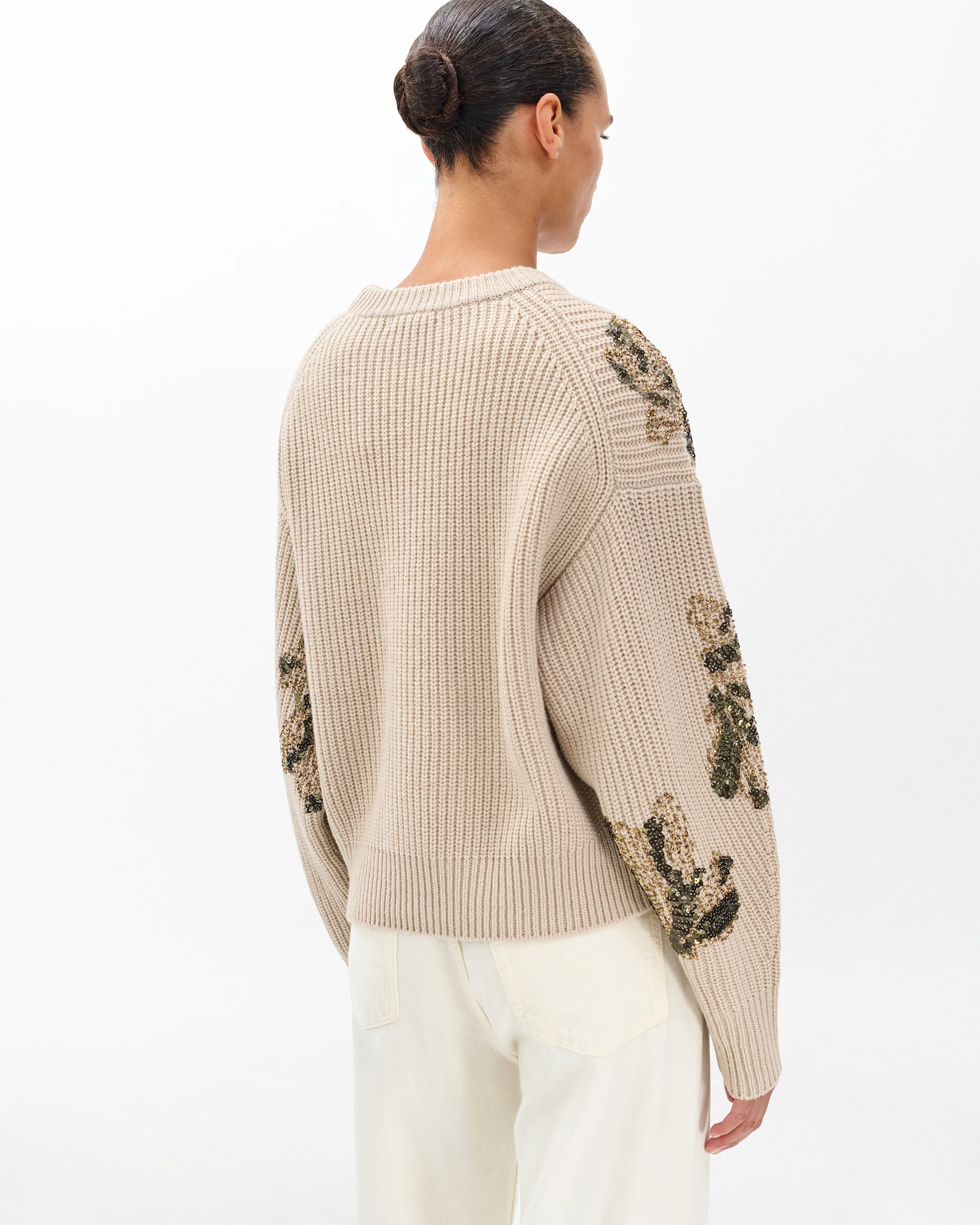 Julie Sequined Wool Sweater - Image 6