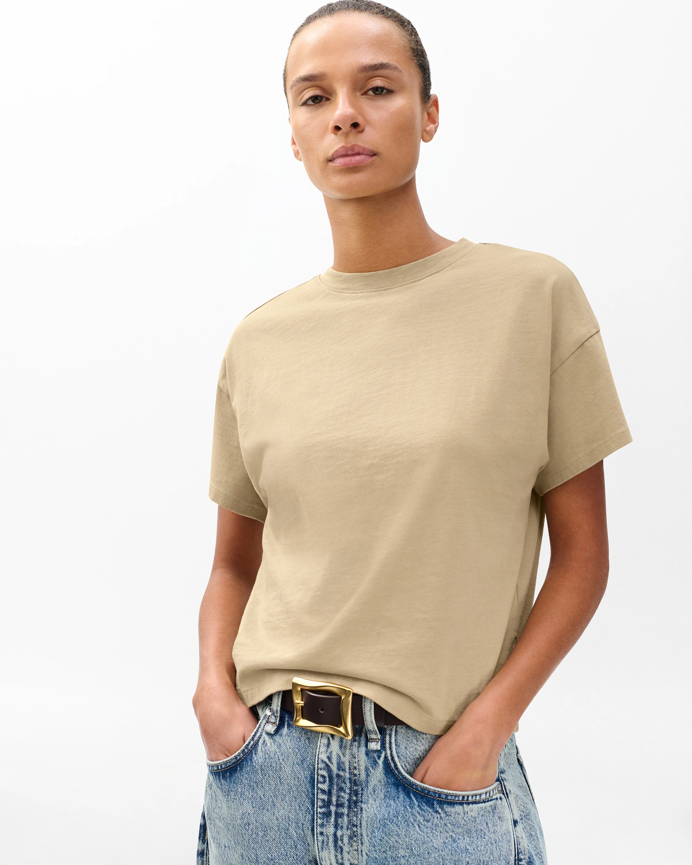 Kelly Boxy Cotton Tee - Image 4