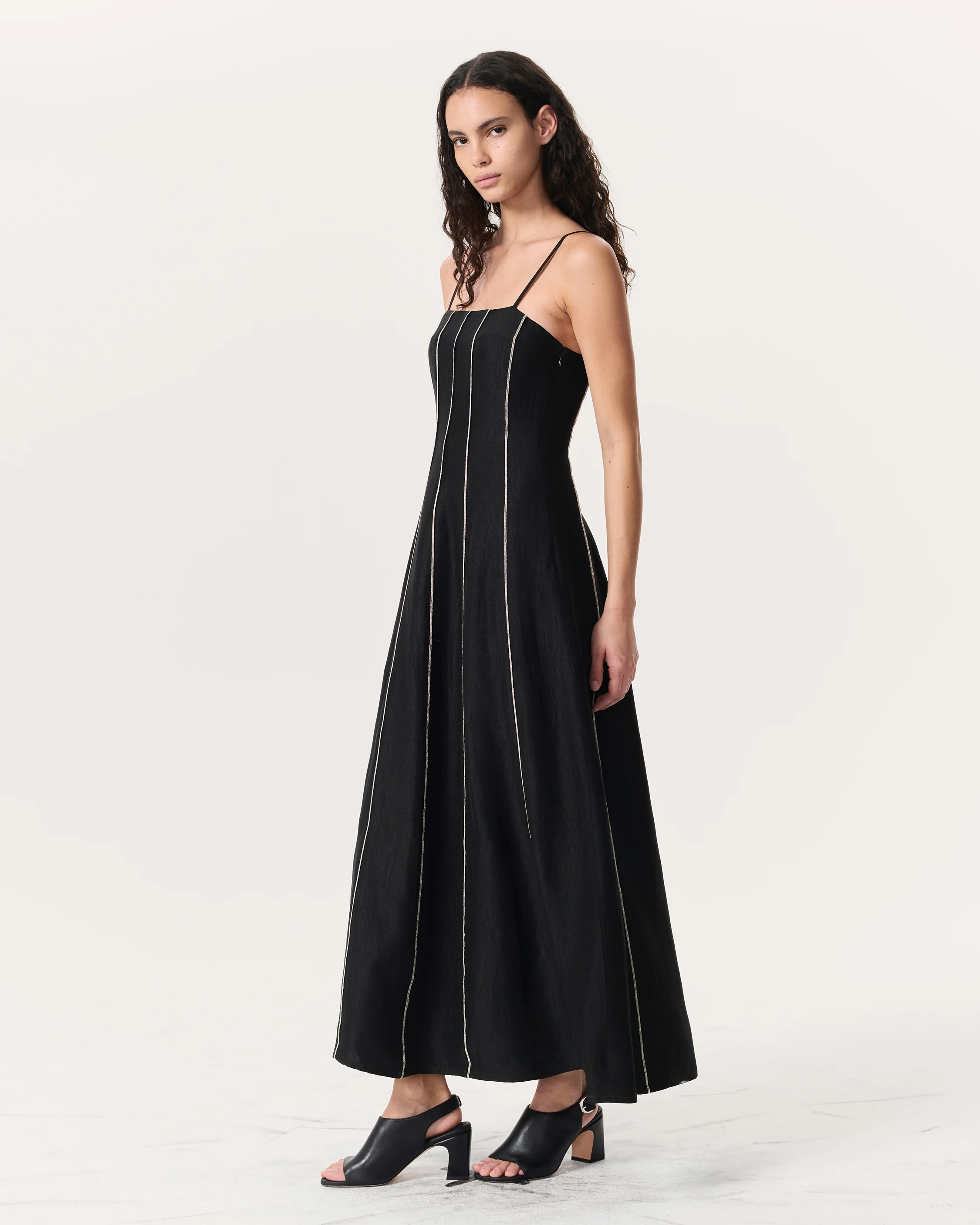 Kennedy Bead-Striped Maxi Dress - Image 4