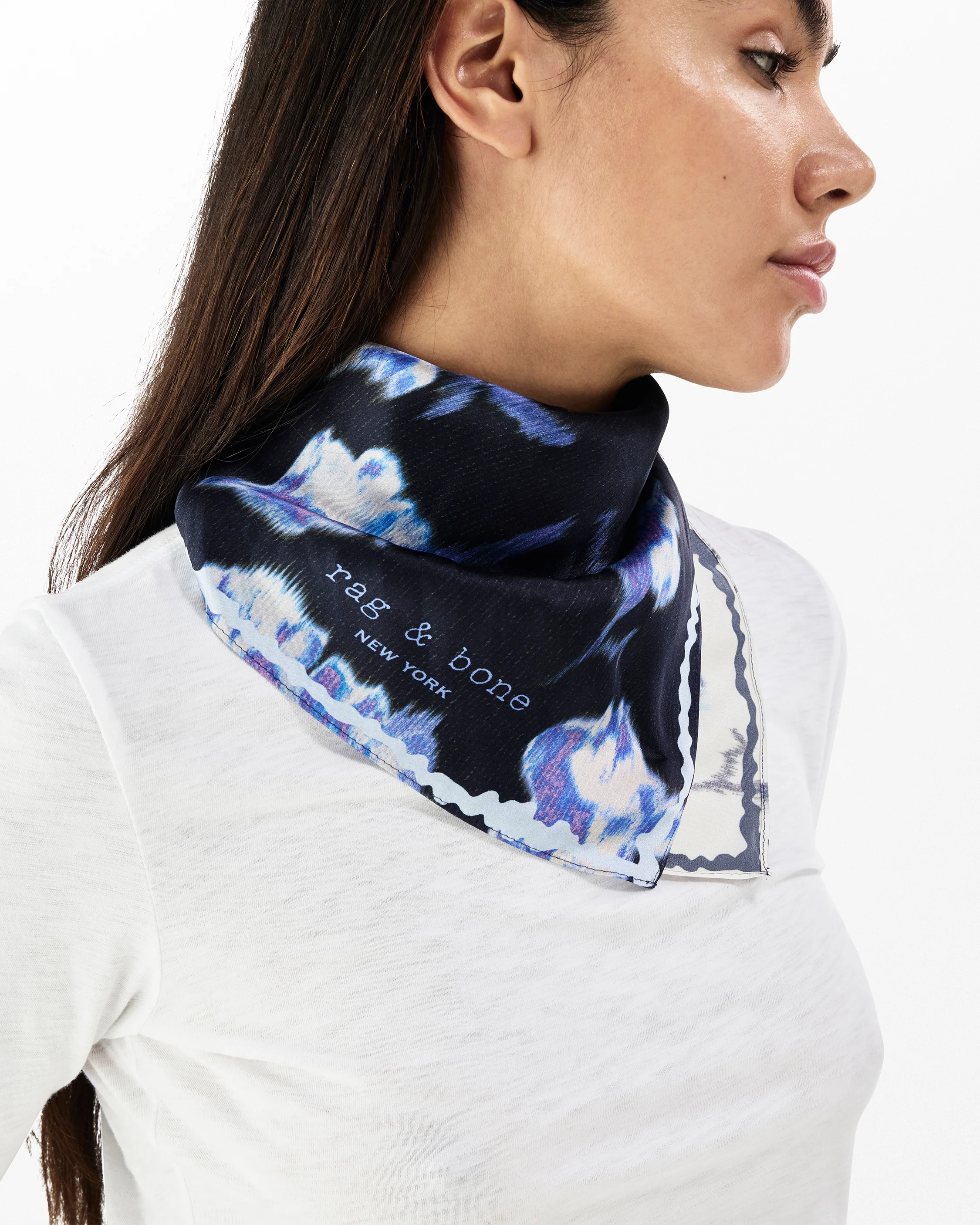 Kit Floral-Print Silk Bandana - Image 4