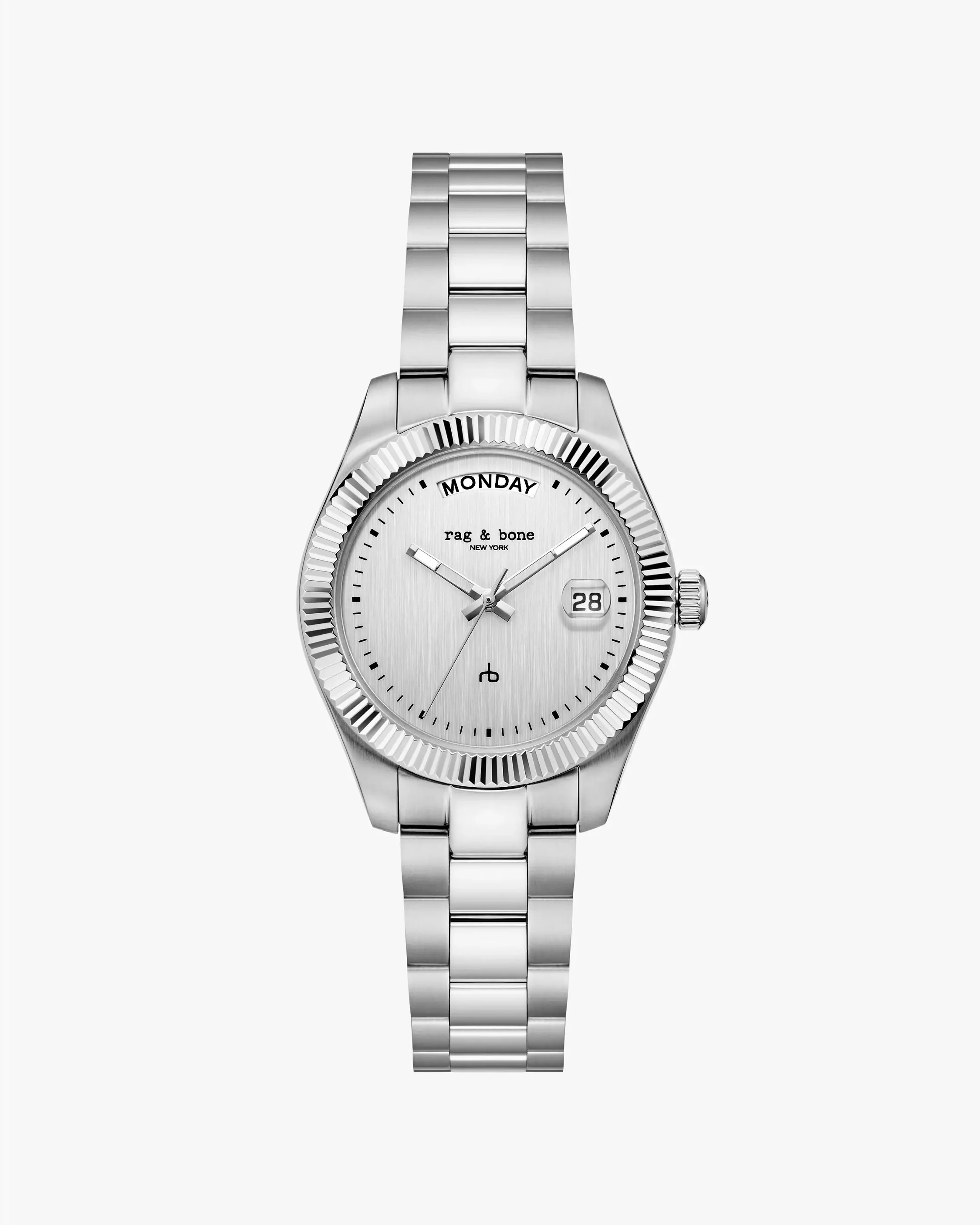 Lex Day Date Bracelet Watch, 34mm