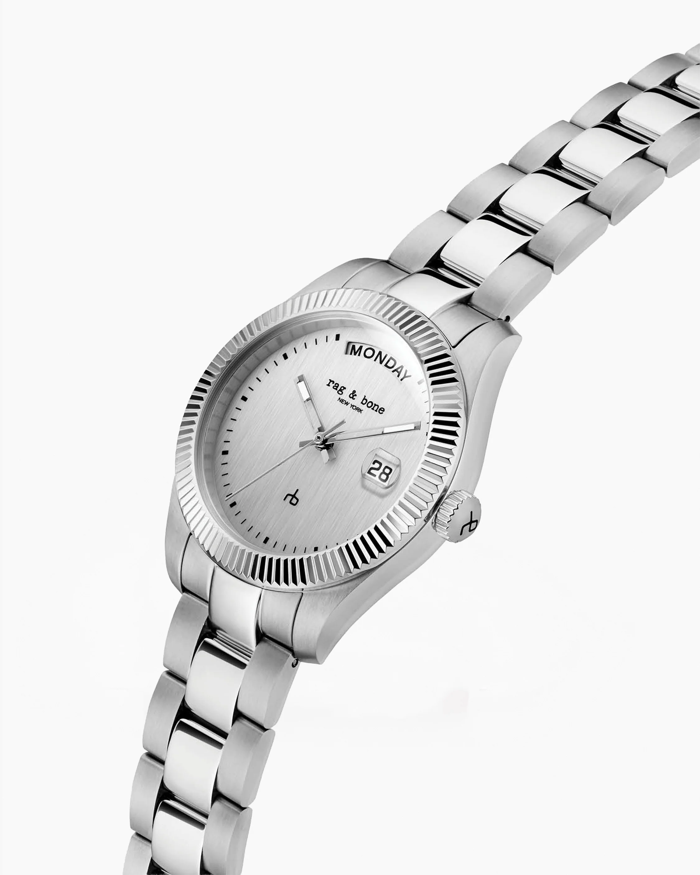 Lex Day Date Bracelet Watch, 34mm - Image 3