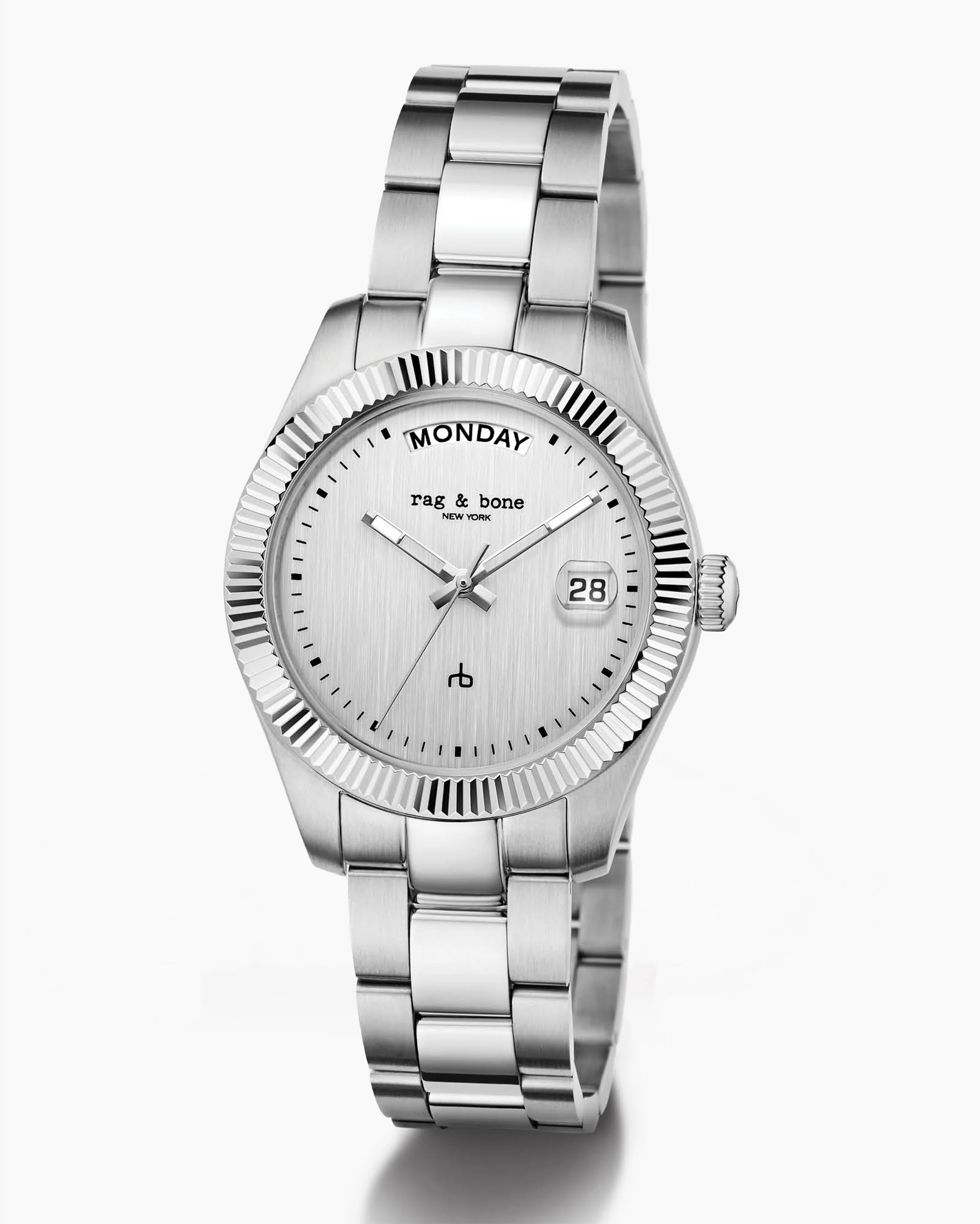 Lex Day Date Bracelet Watch, 34mm - Image 6