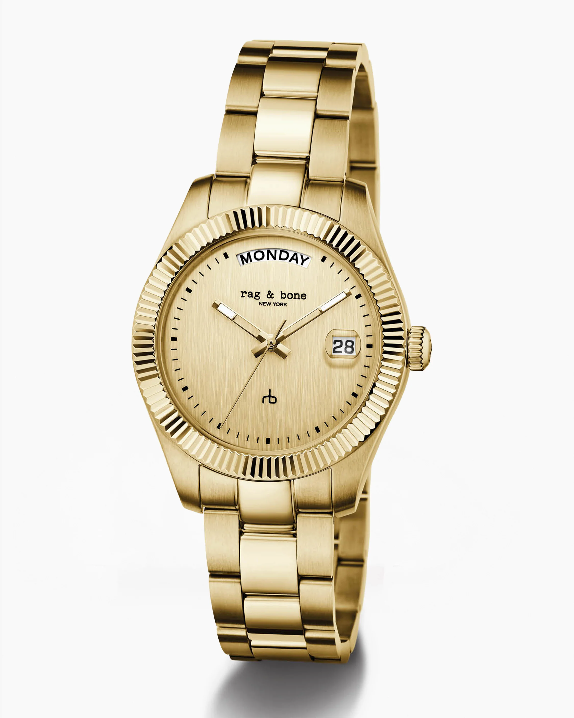 Lex Day Date Bracelet Watch, 34mm - Image 6