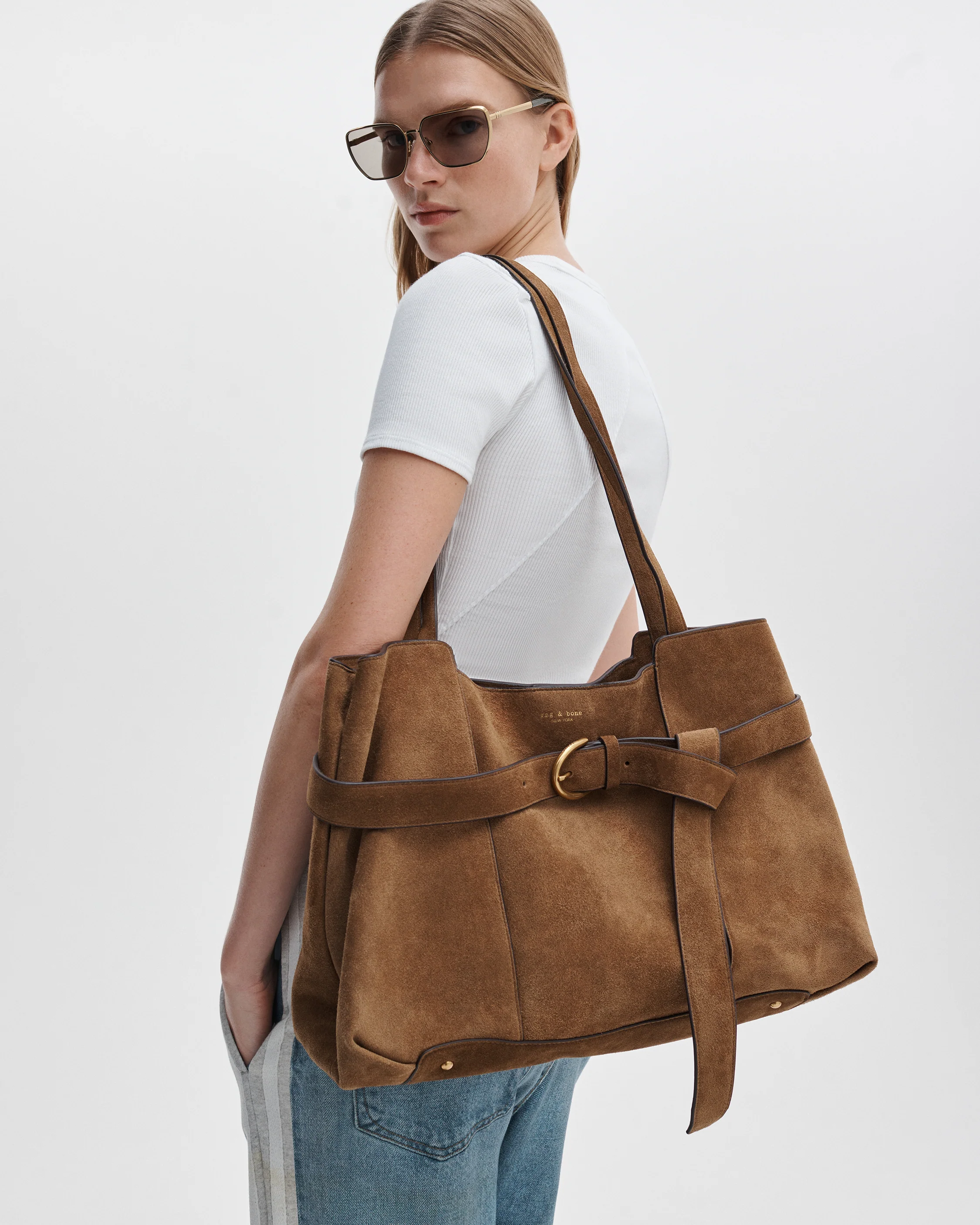 Lexington Large Suede Tote - Image 2