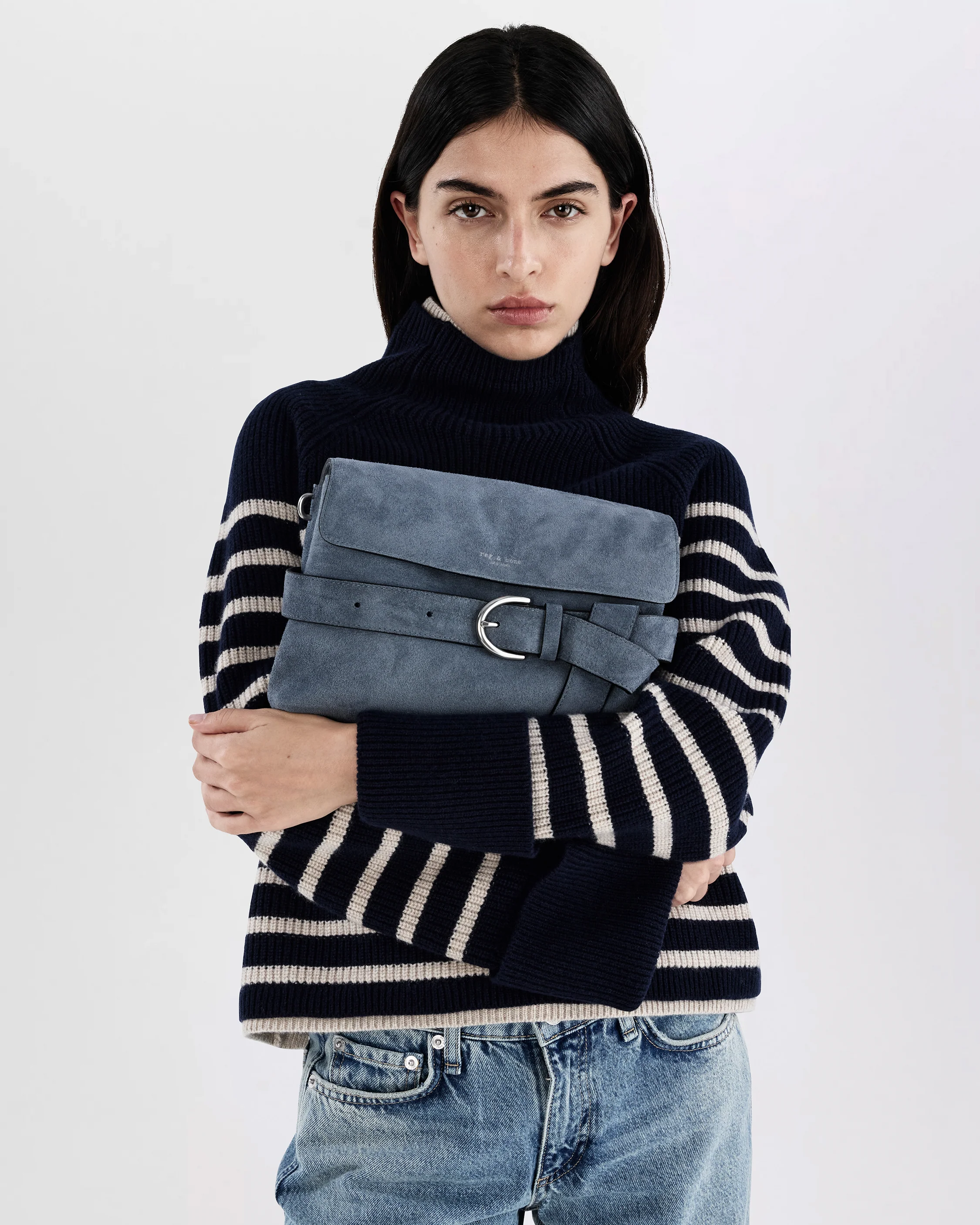 Lexington Suede Flap Bag - Image 3