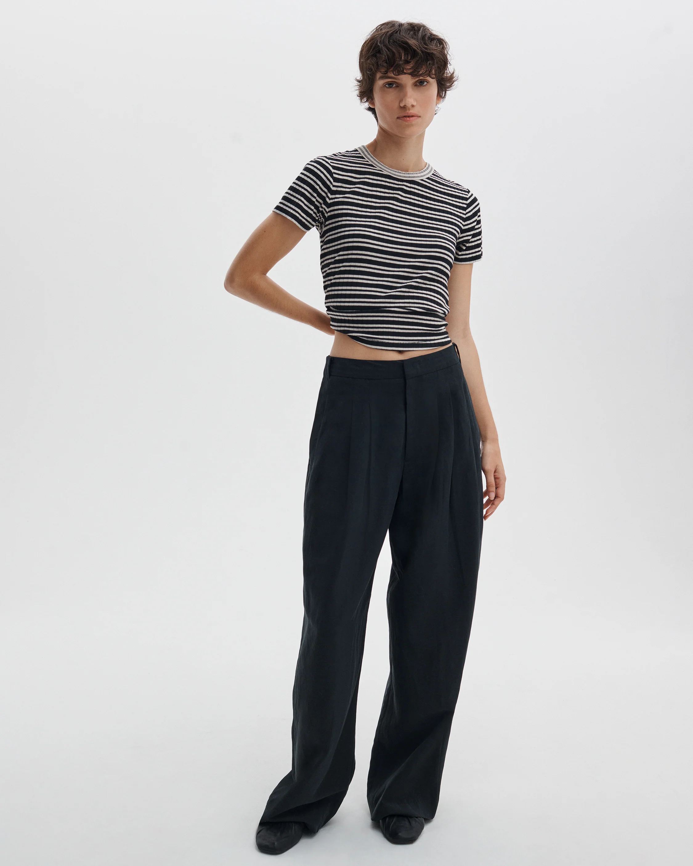 Luca Contrast Striped Tee - Image 3