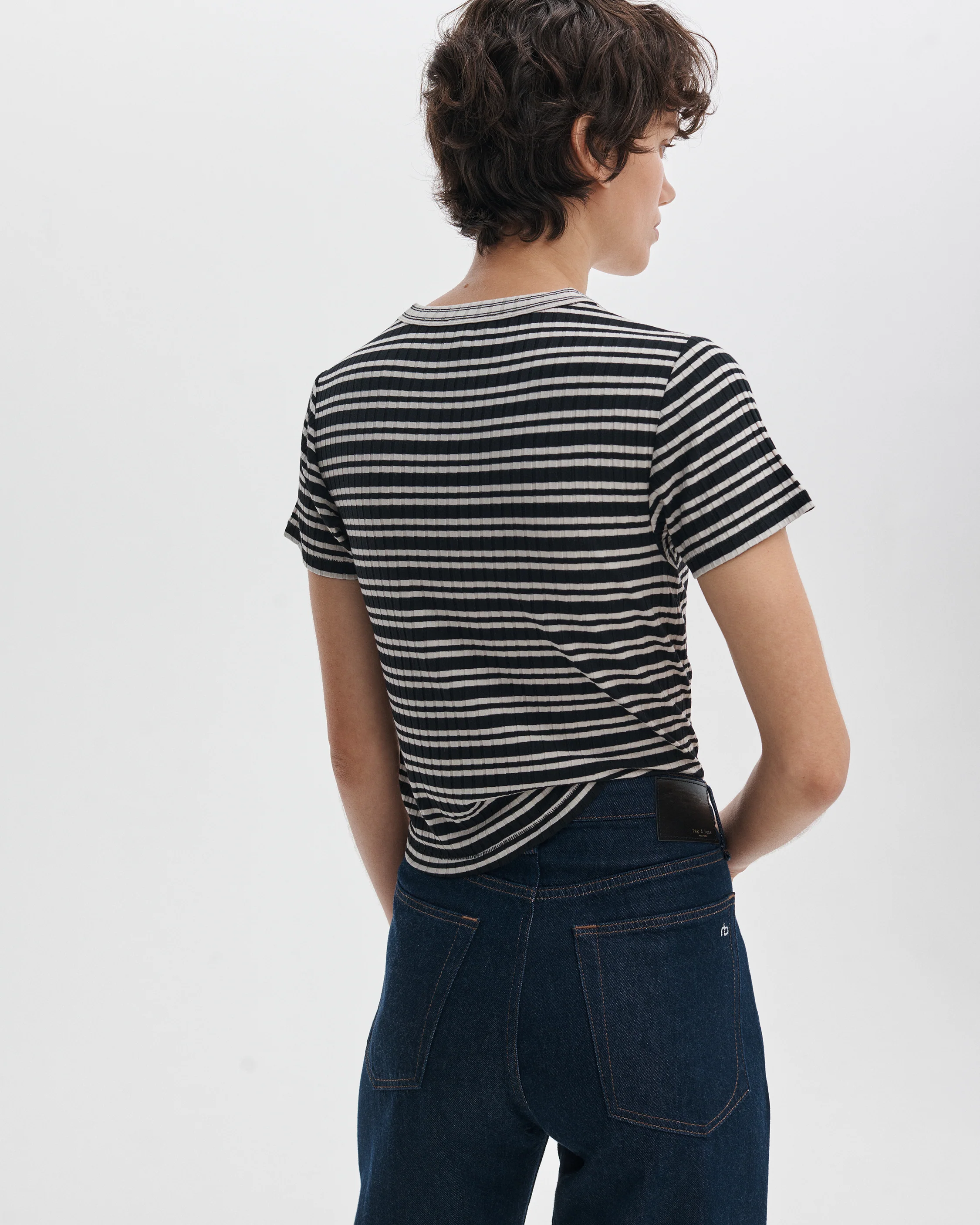 Luca Contrast Striped Tee - Image 6