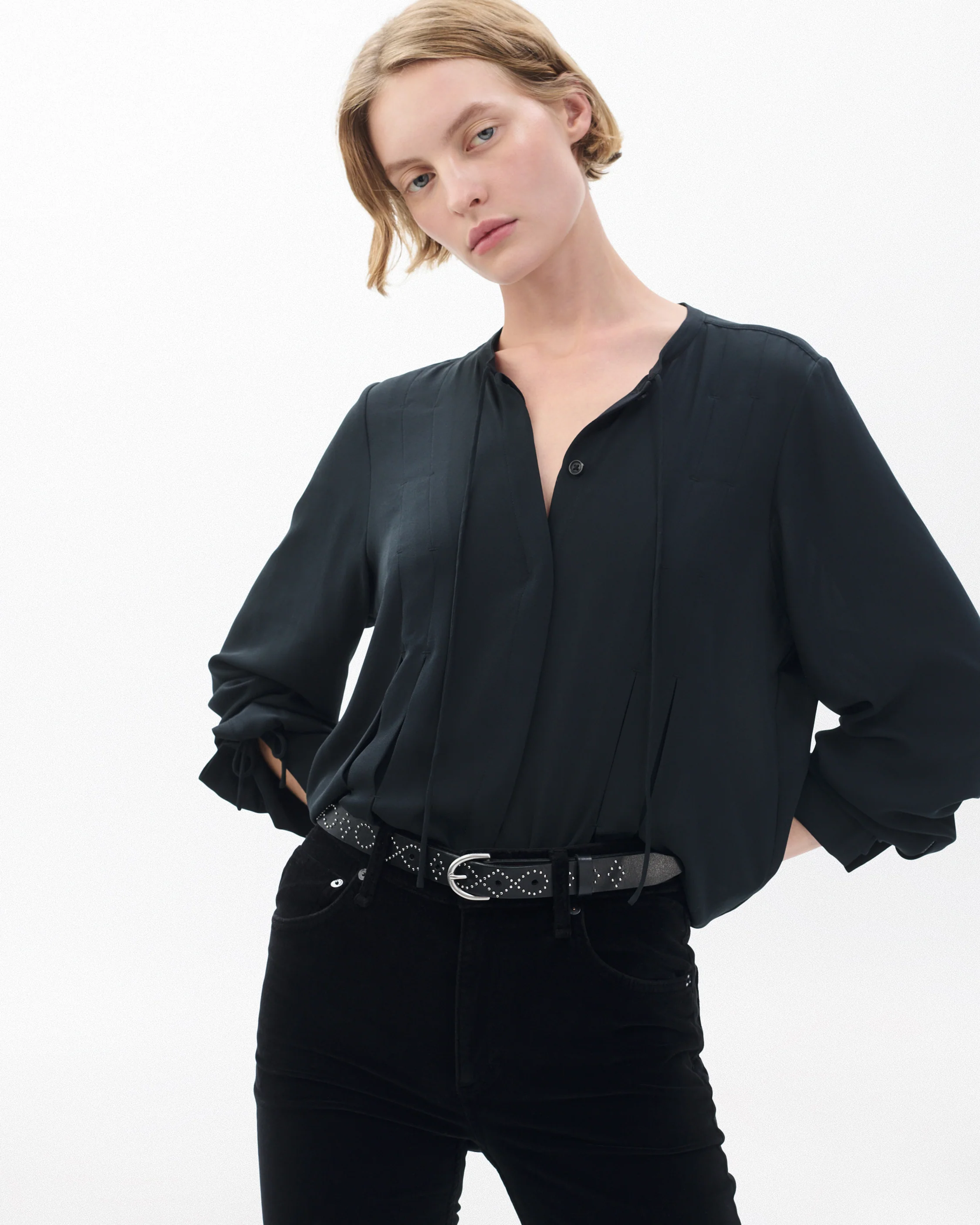 Maisie Studded Leather Belt - Image 2