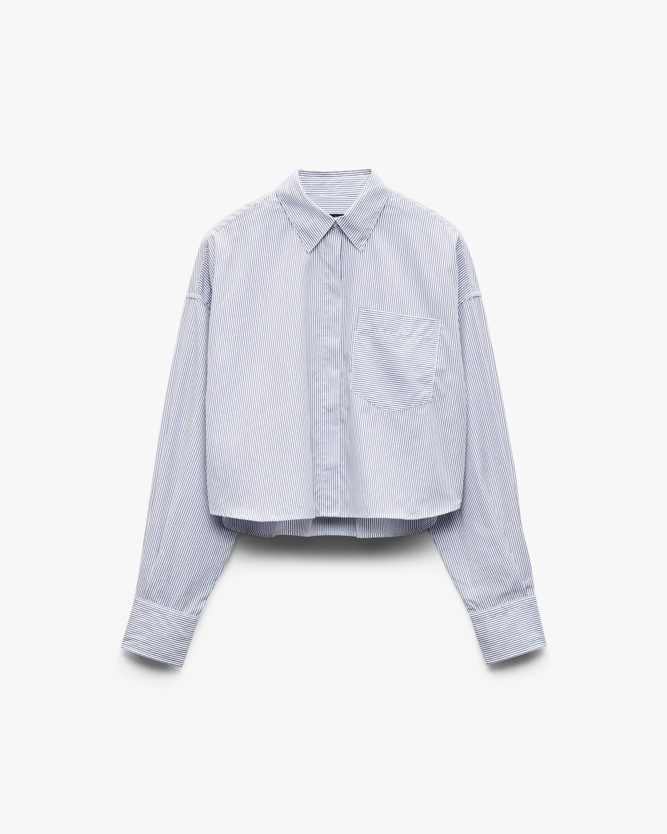 Marin Cropped Striped Shirt - Image 2