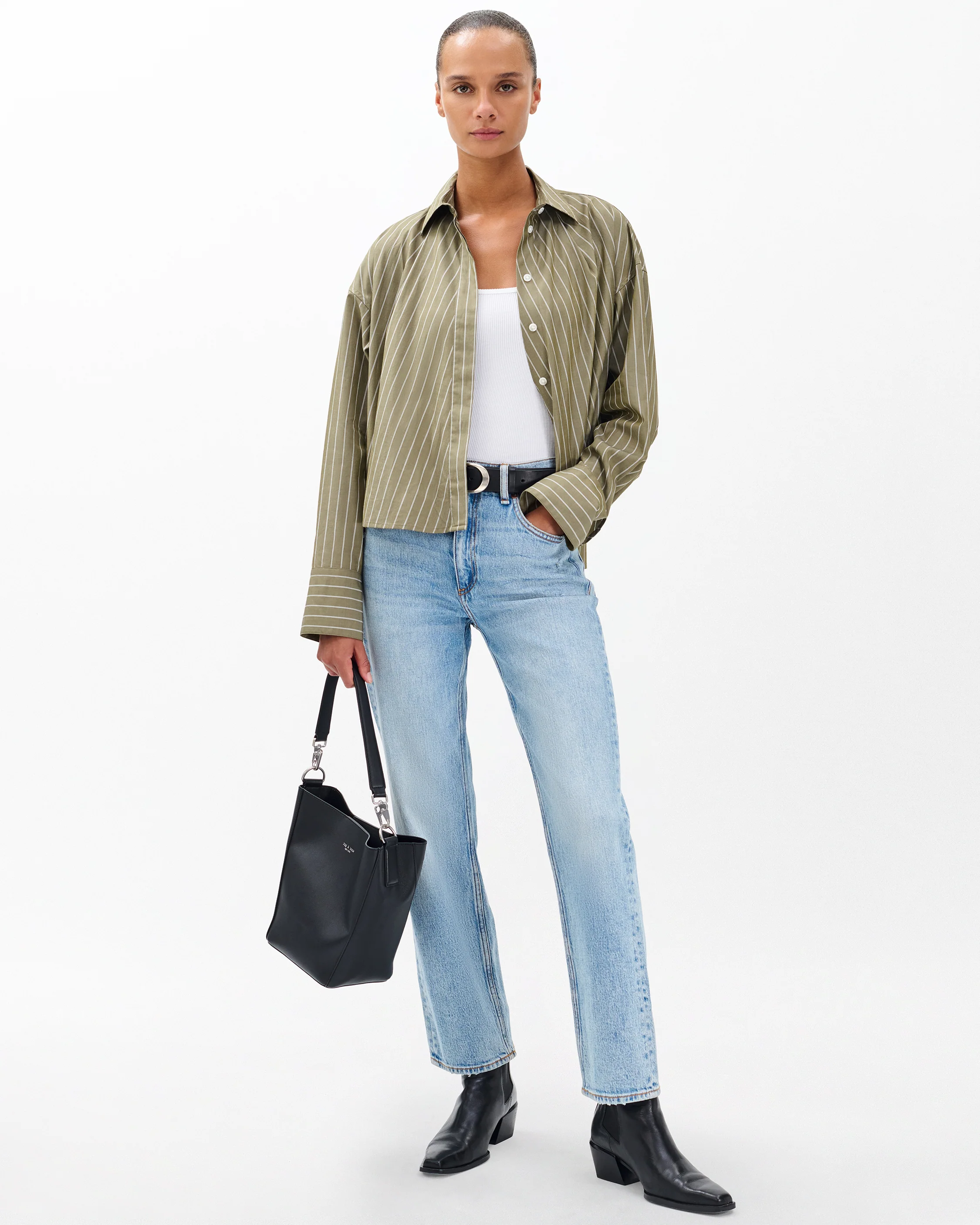 Martha Striped Poplin Shirt - Image 3