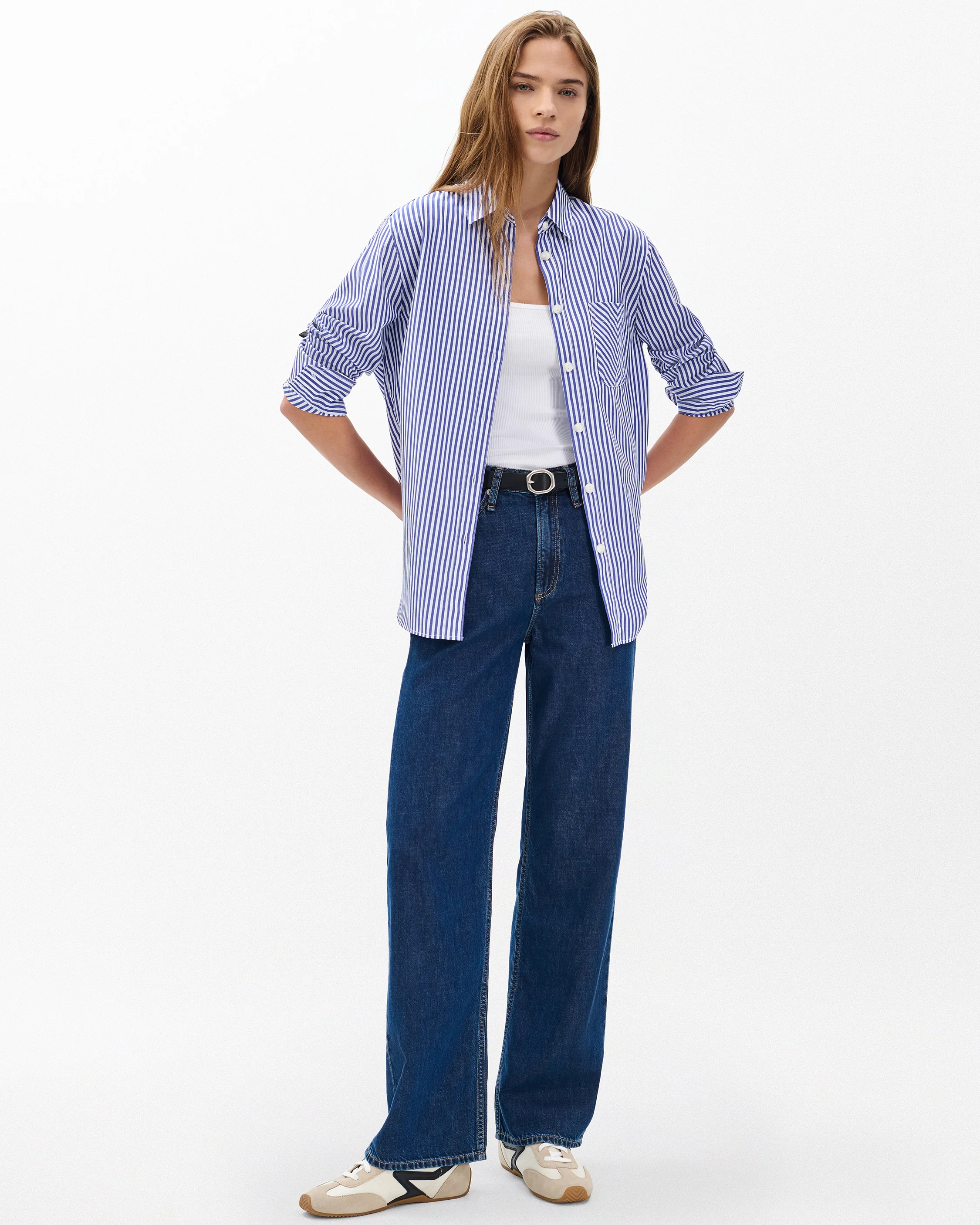 Maxine Poplin Striped Shirt - Image 3