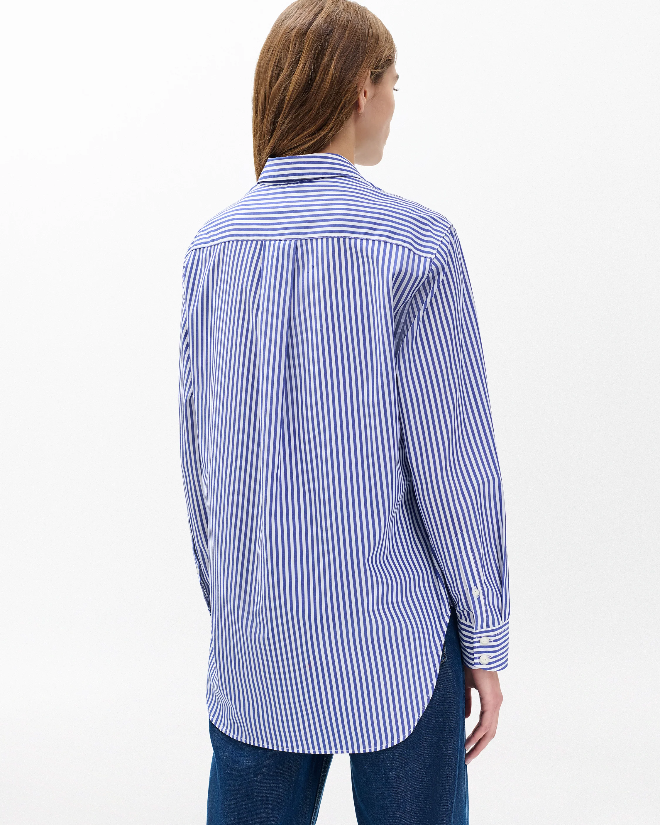 Maxine Poplin Striped Shirt - Image 6