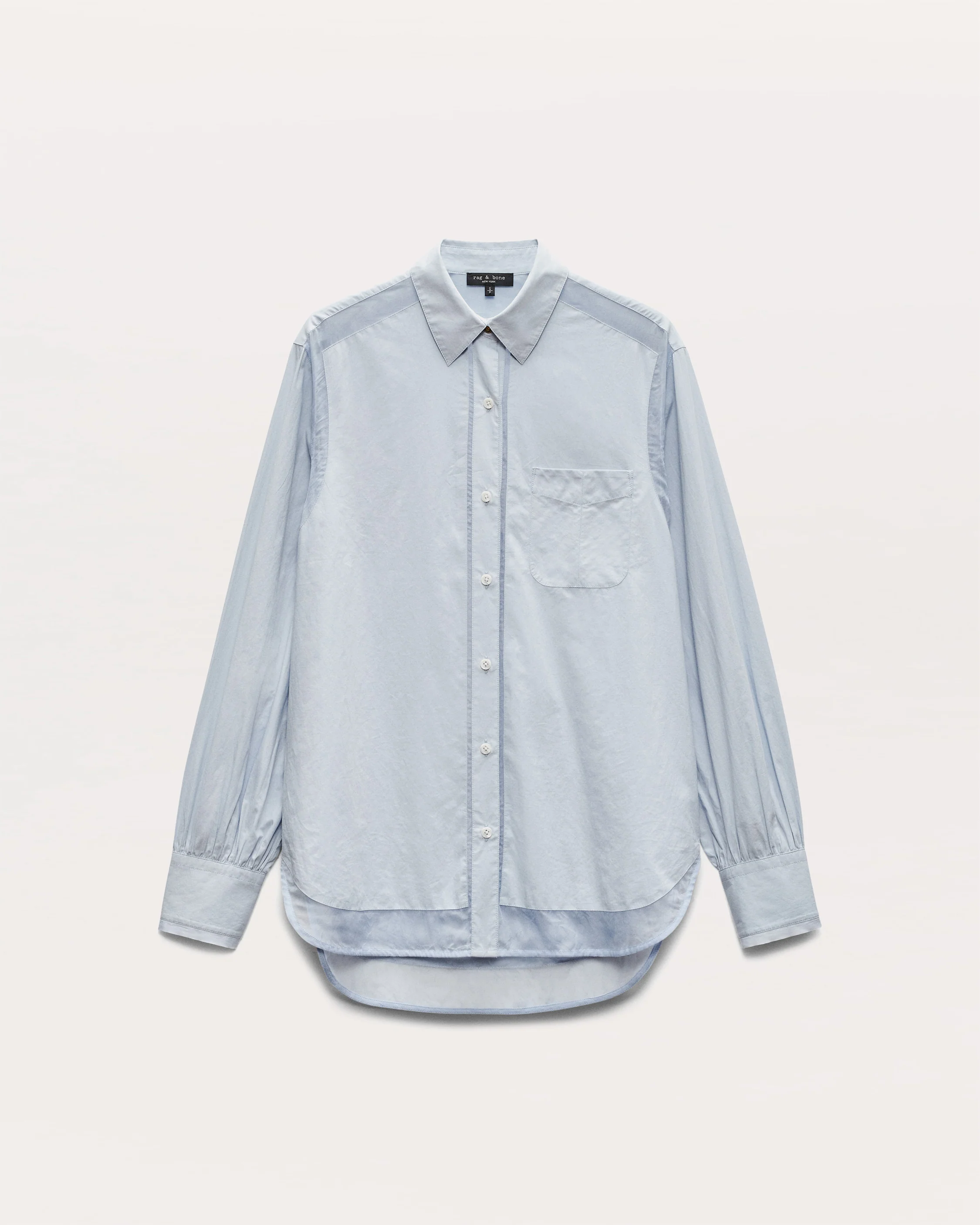 Maxine Poplin-Organza Shirt - Image 2