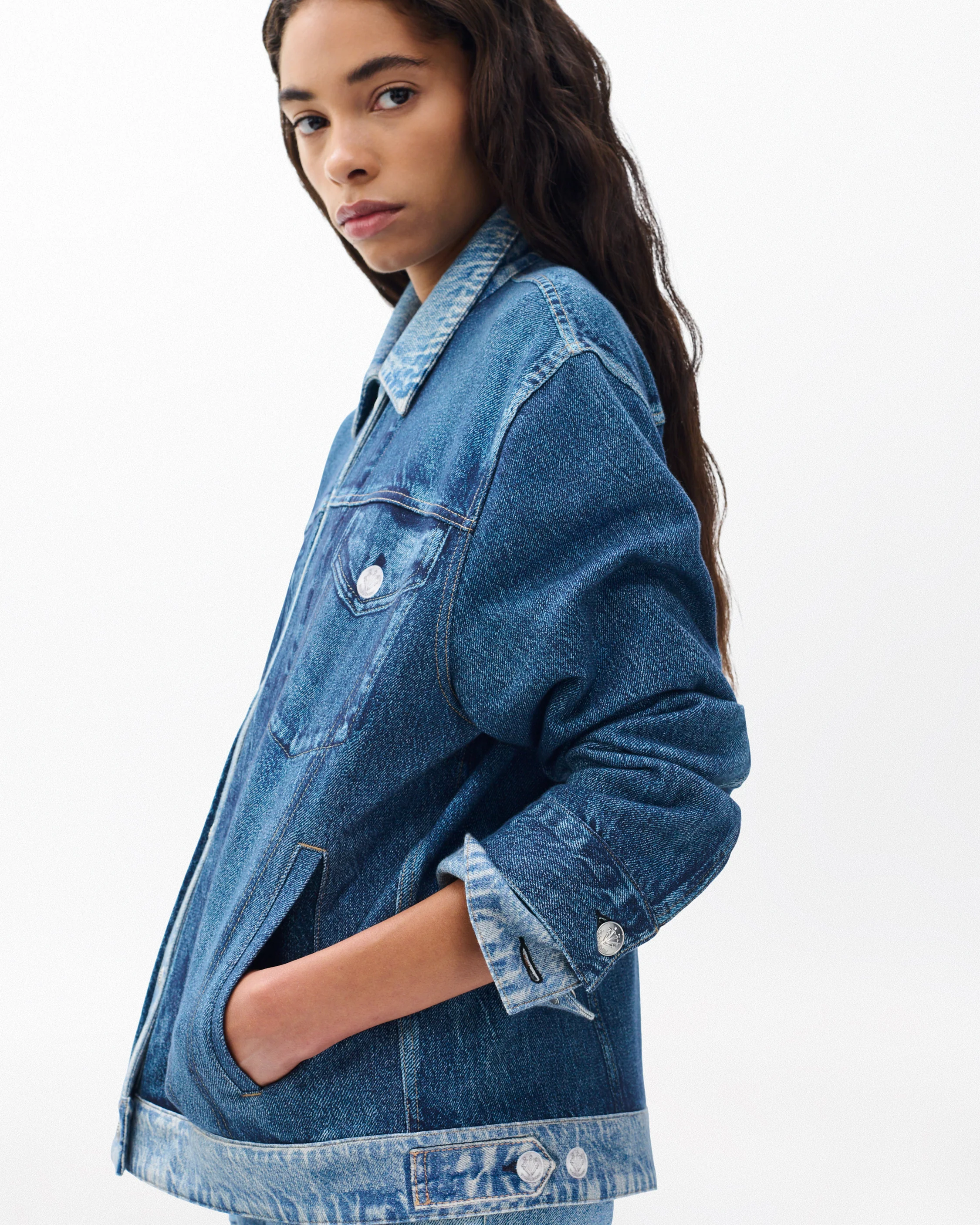 rb Miramar Oversized Combo Trucker Jacket - Image 4