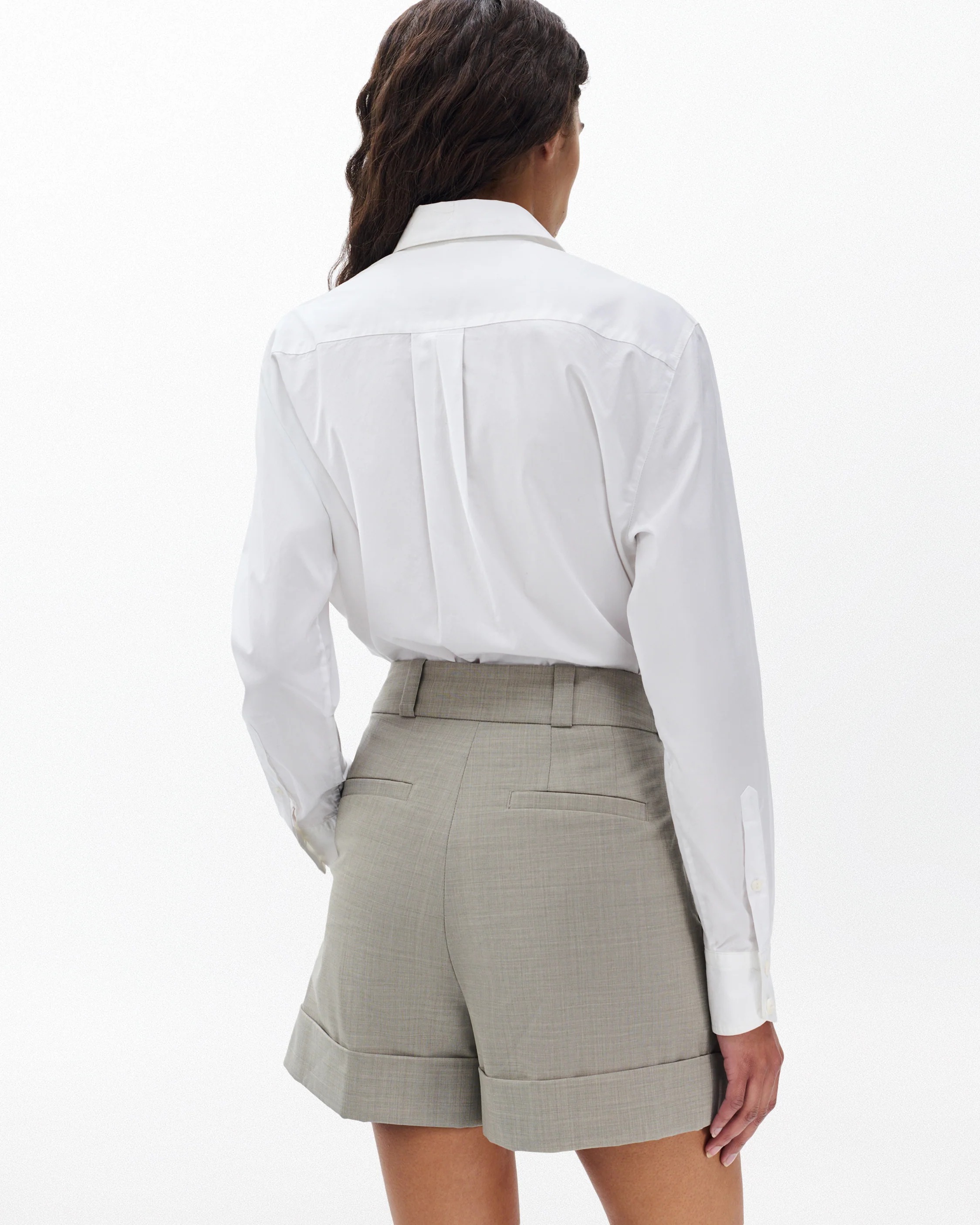 Neila Italian Stretch Wool Shorts - Image 5