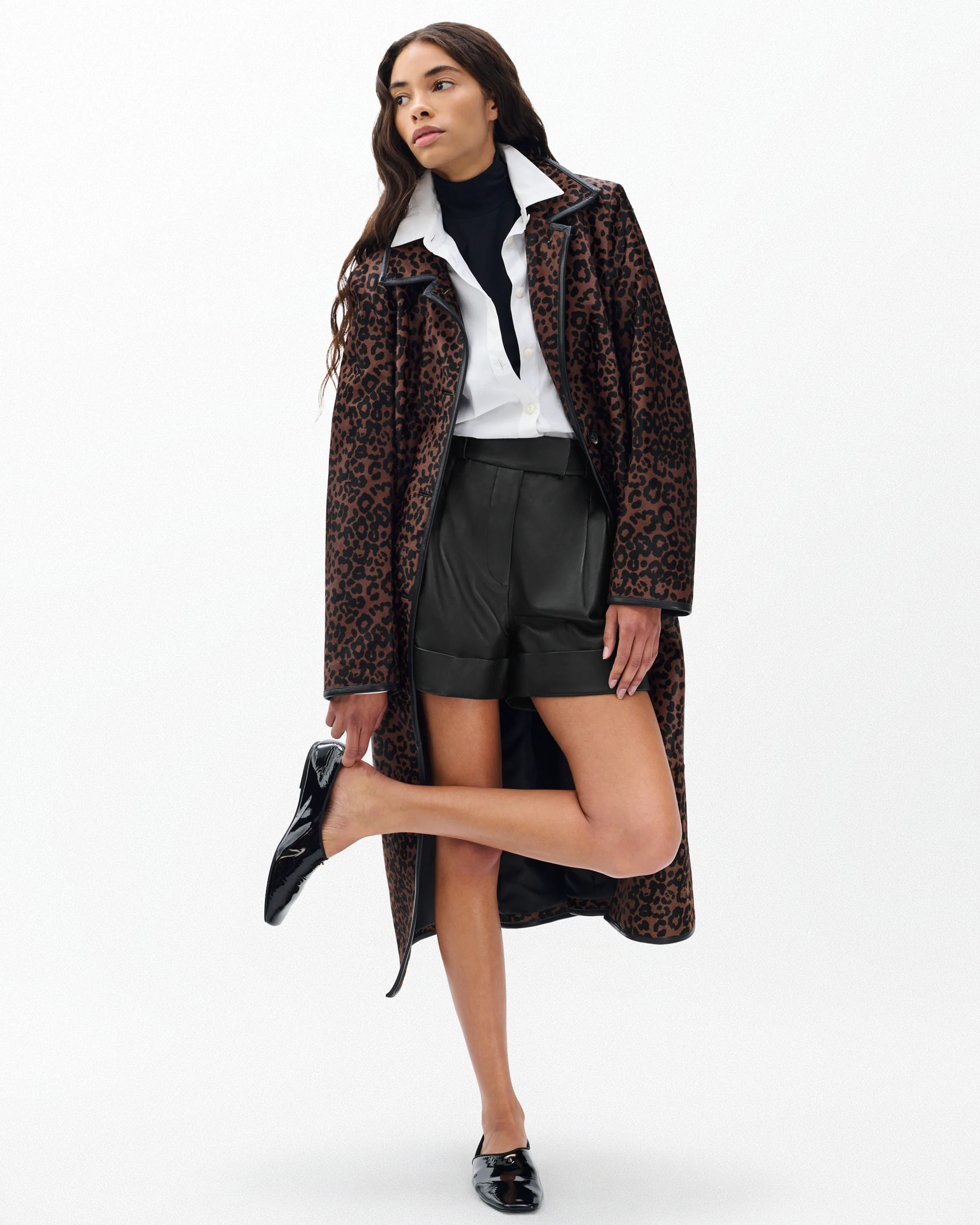 Neila Leather Shorts - Image 4