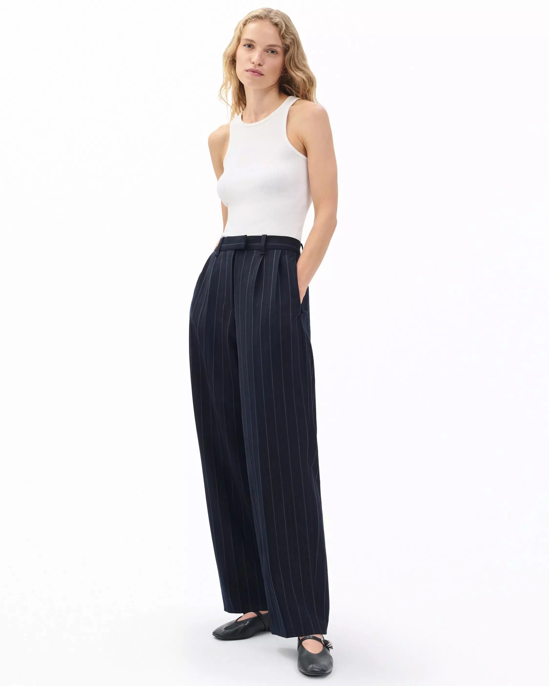 Newman Wool Striped Pants - Image 3