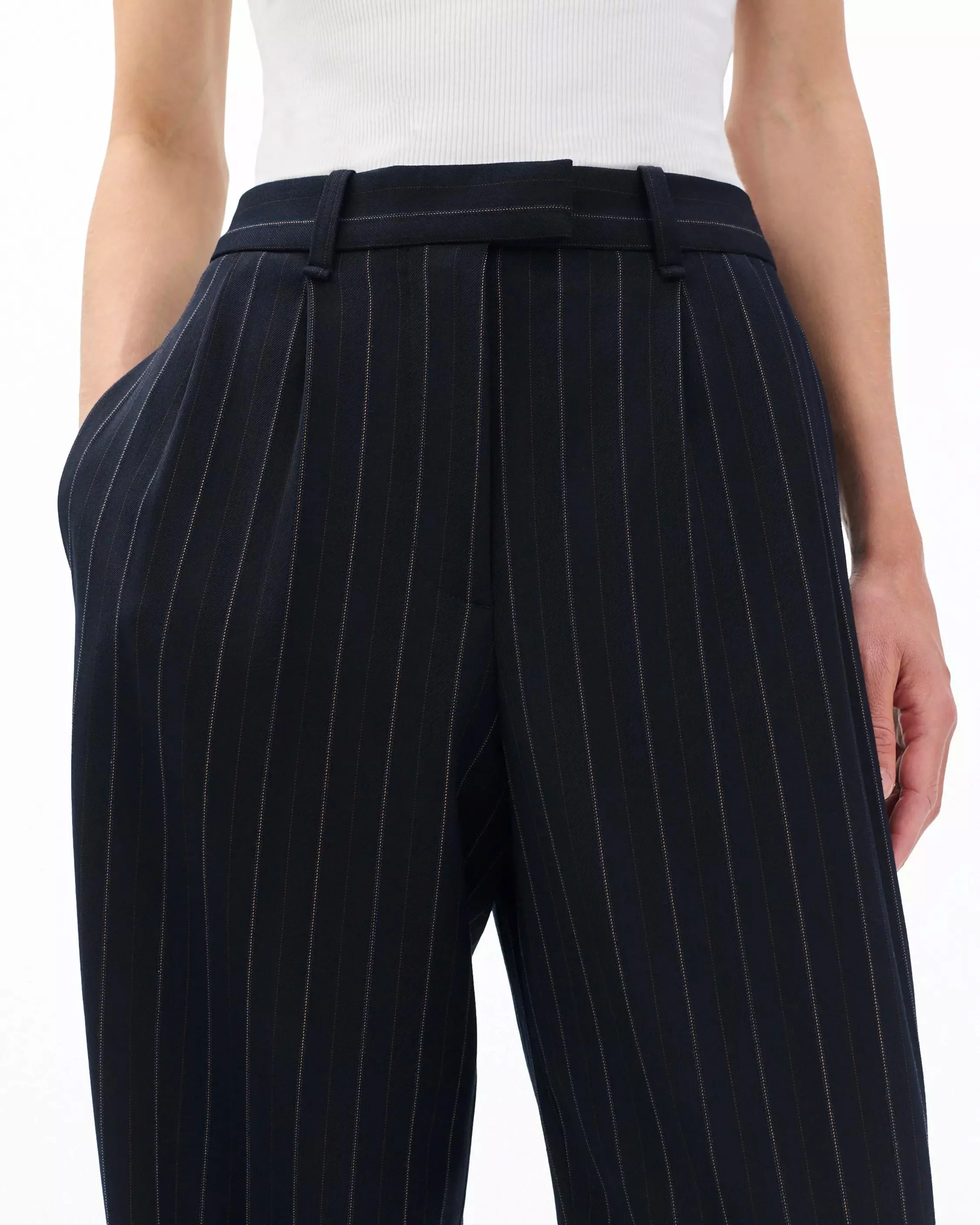 Newman Wool Striped Pants - Image 5
