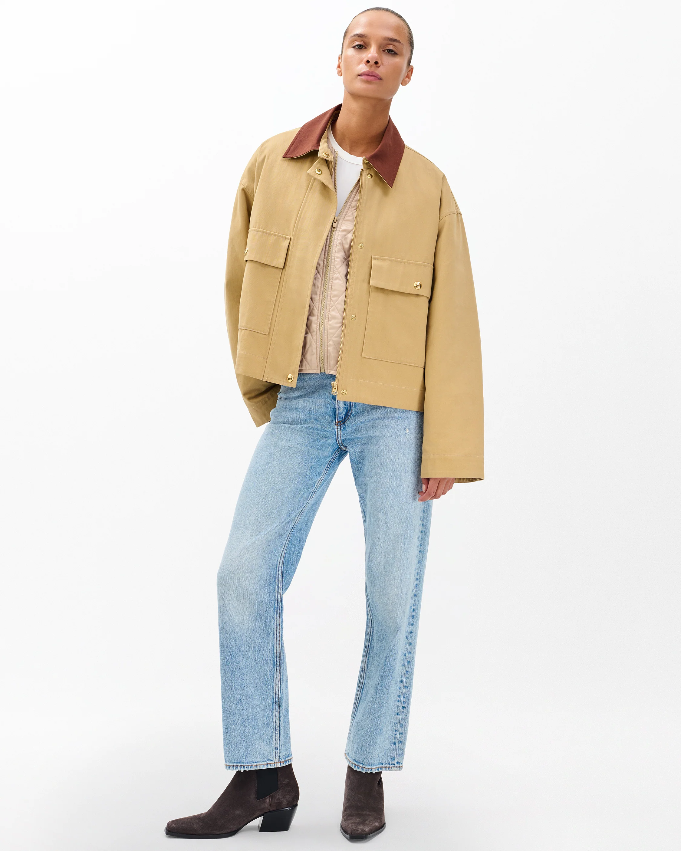 Nonie 2-in-1 Cotton Twill Jacket - Image 3