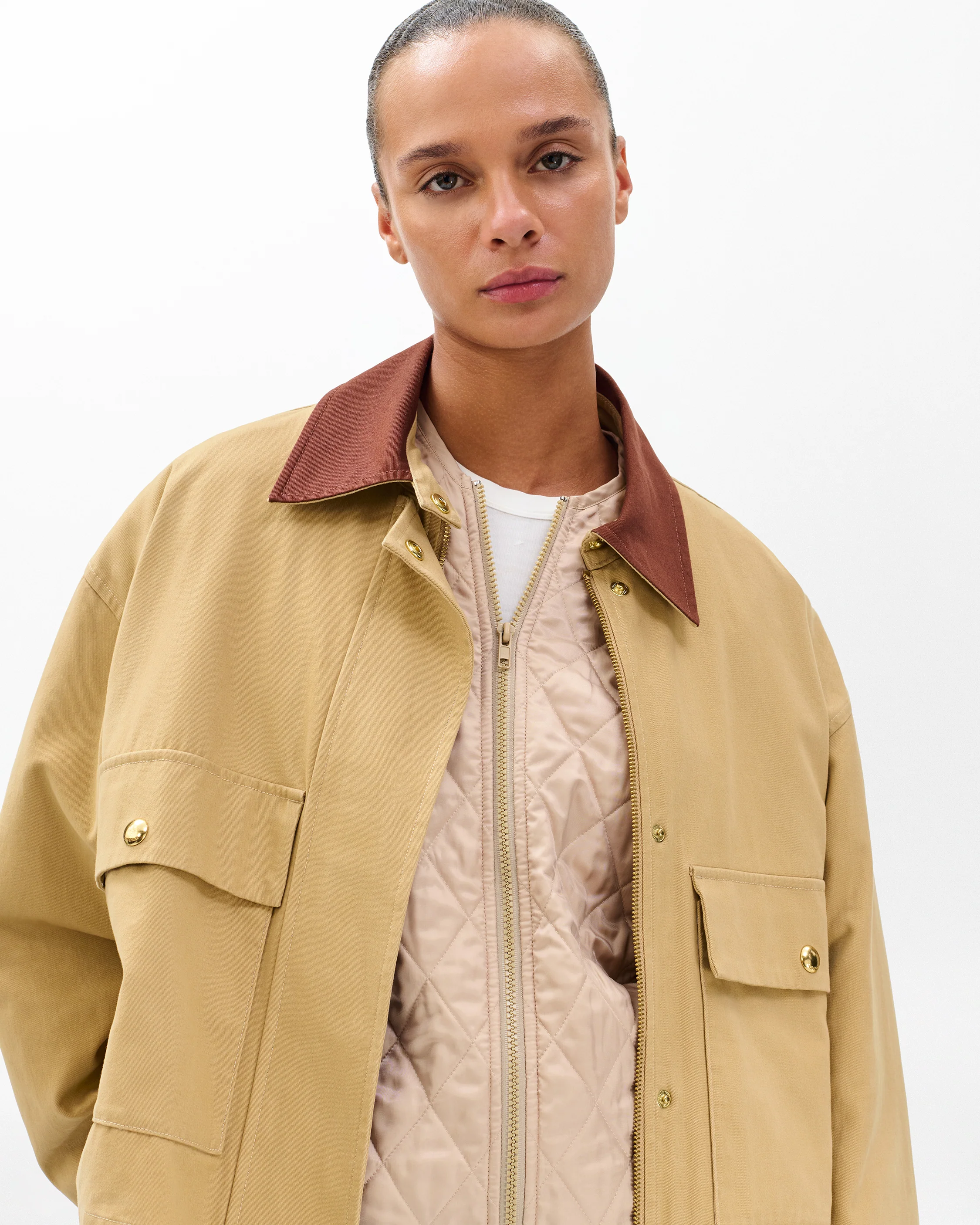 Nonie 2-in-1 Cotton Twill Jacket - Image 4