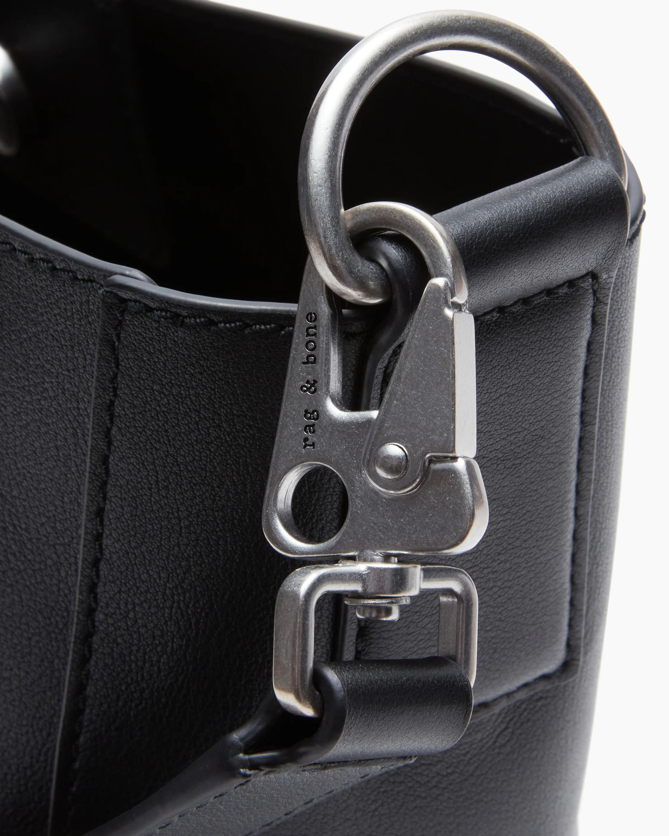 Parker Leather Bucket Bag - Image 9