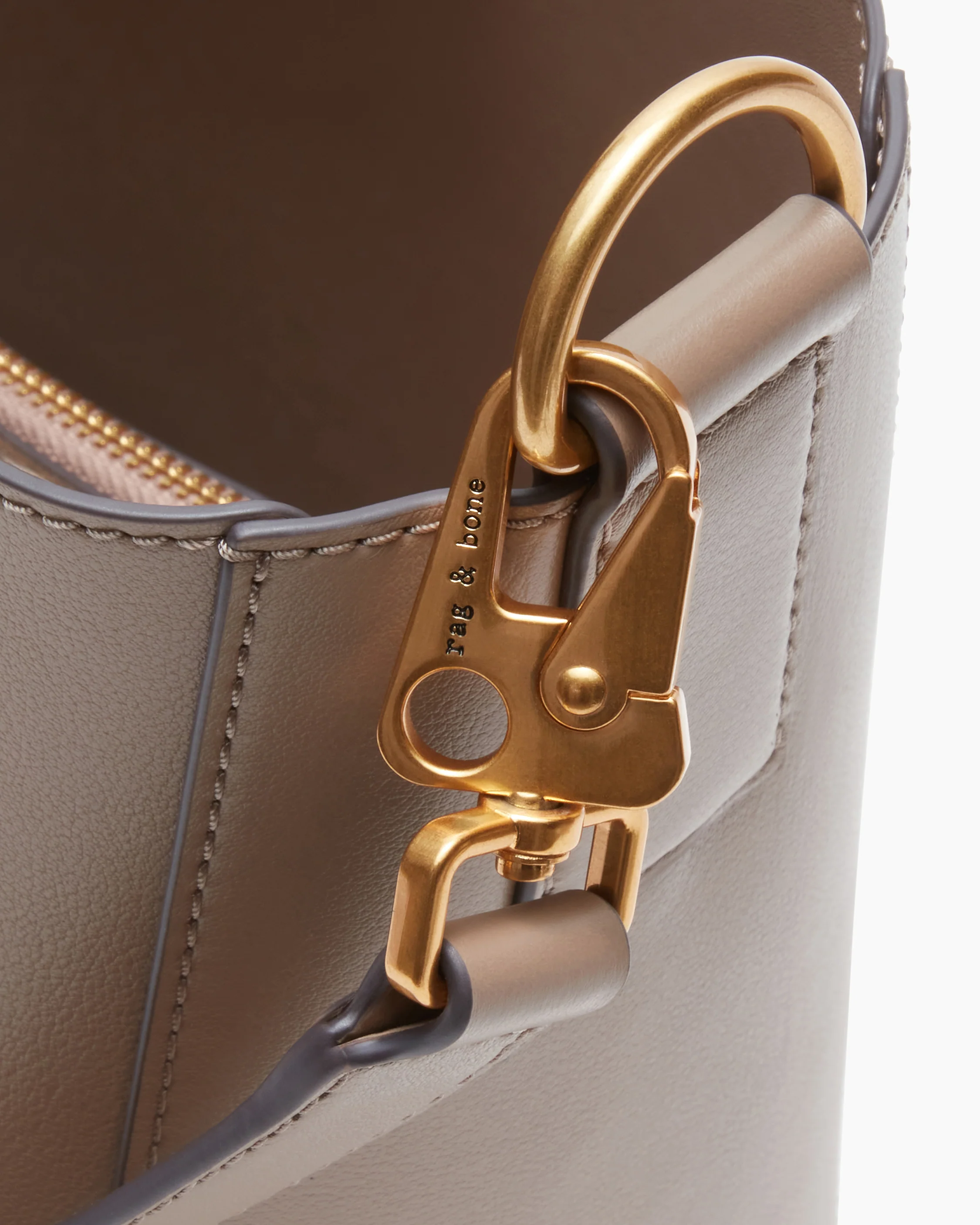 Parker Leather Bucket Bag - Image 9