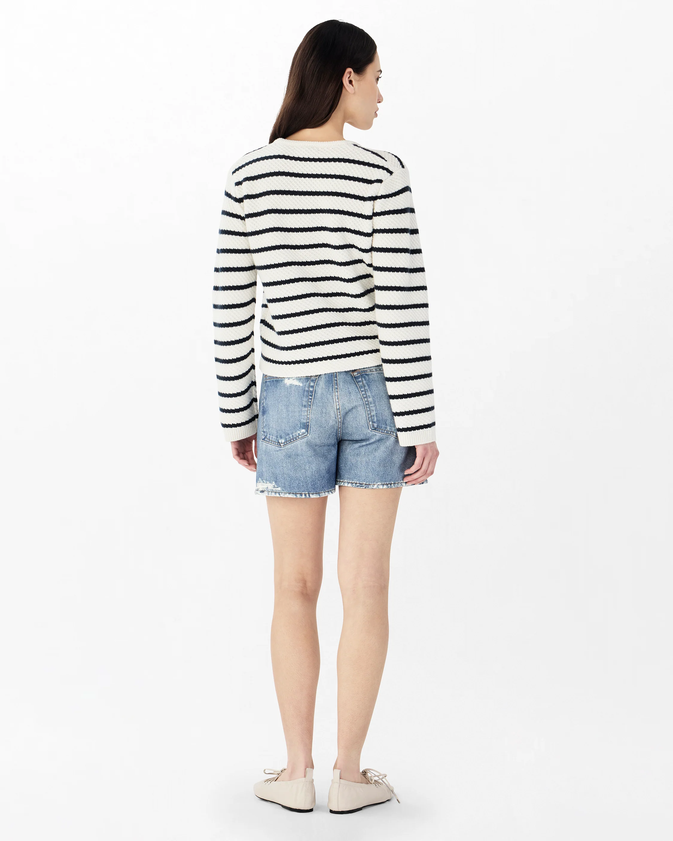 Peggy Striped Wool Cardigan - Image 5