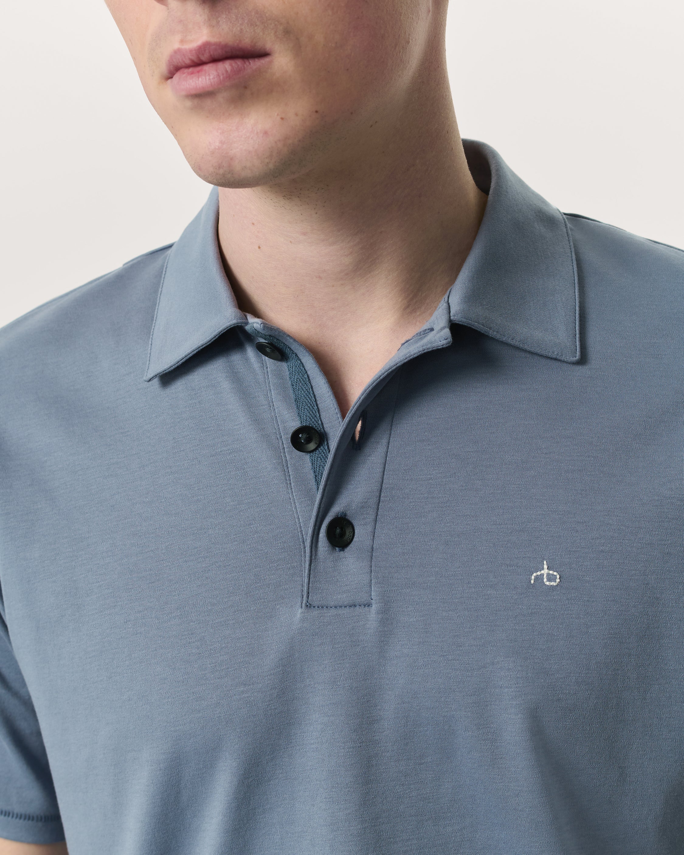 Pima Cotton Polo Shirt - Image 3