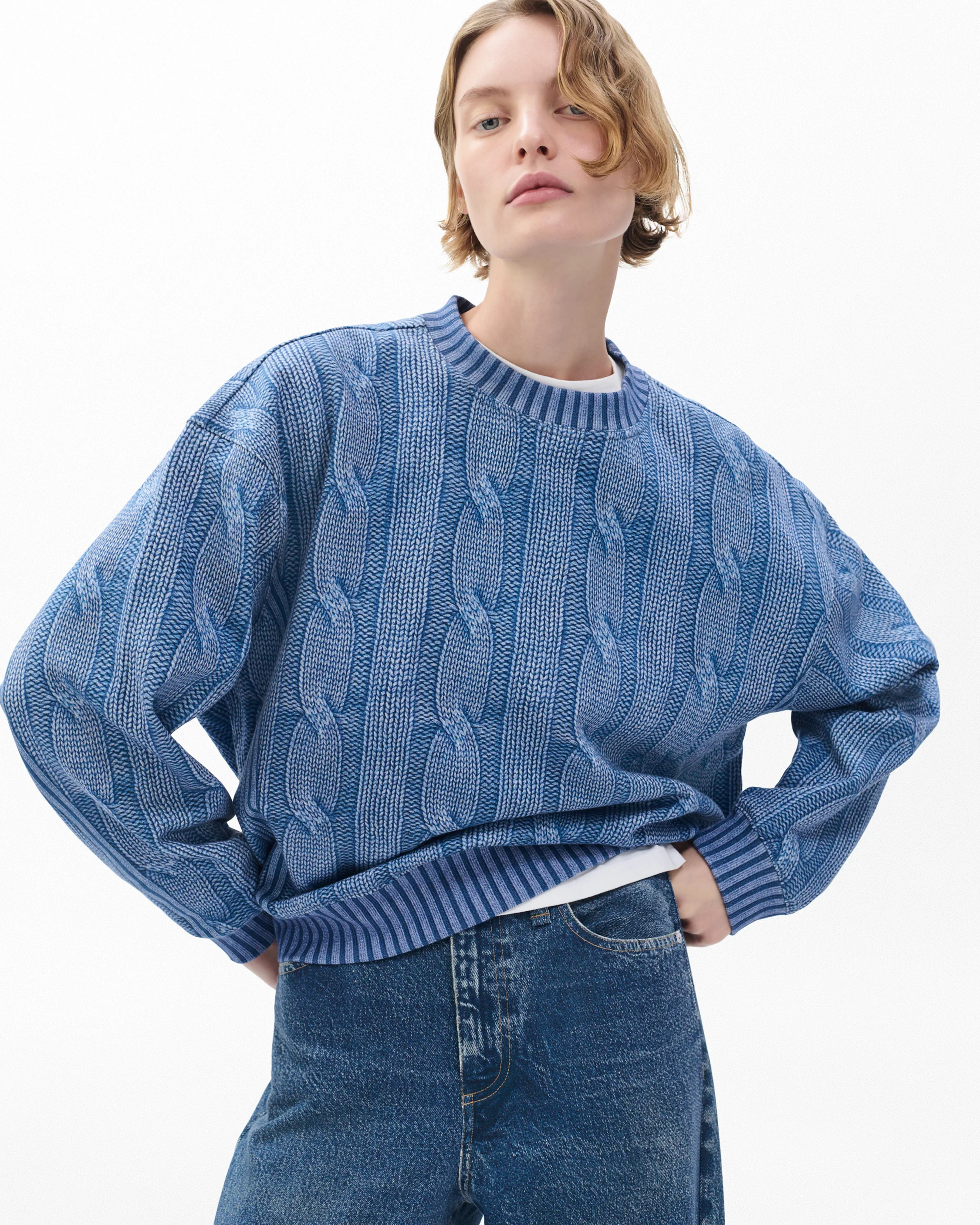 rb Miramar Cable-Effect Sweatshirt