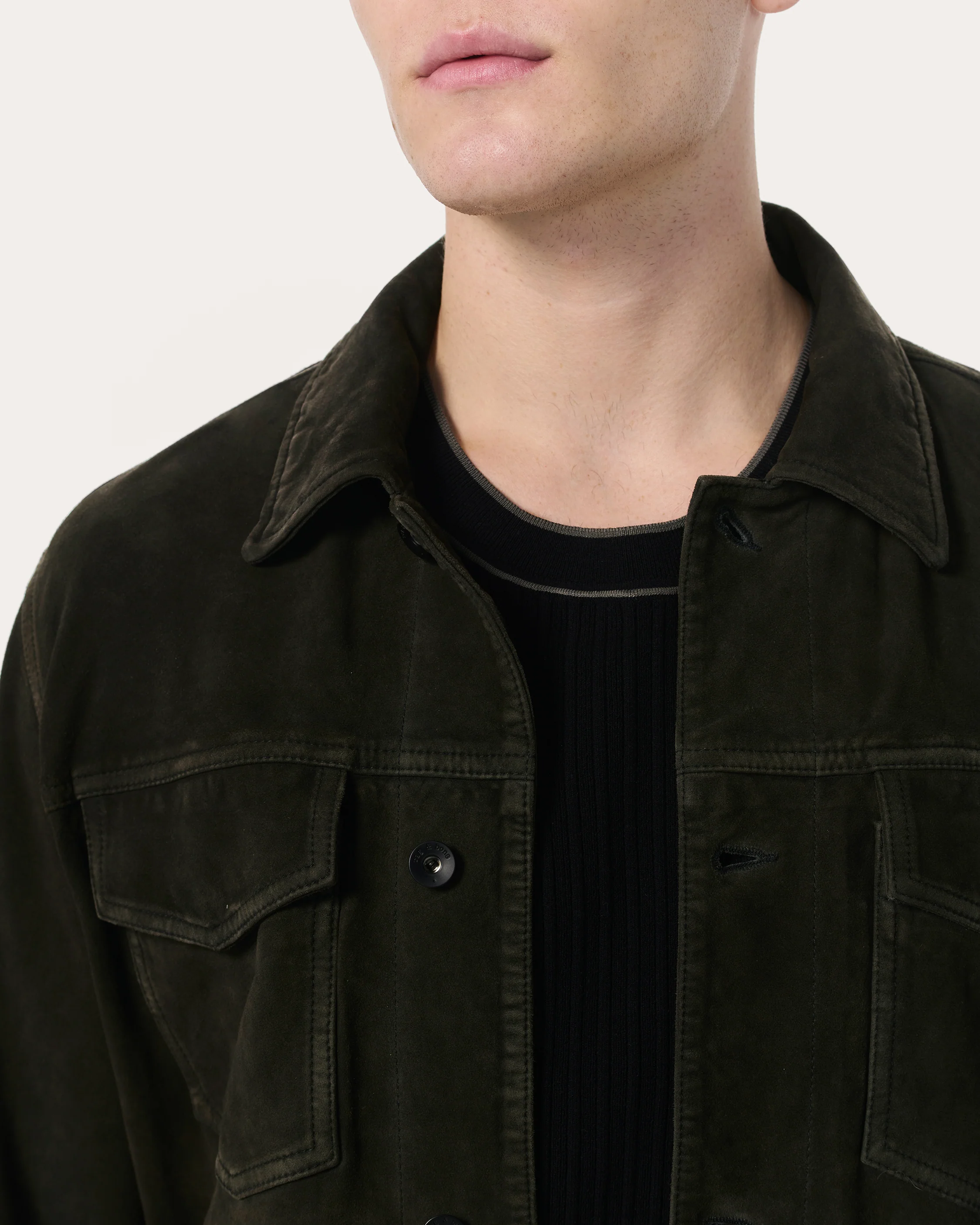 rb Suede Trucker - Image 4