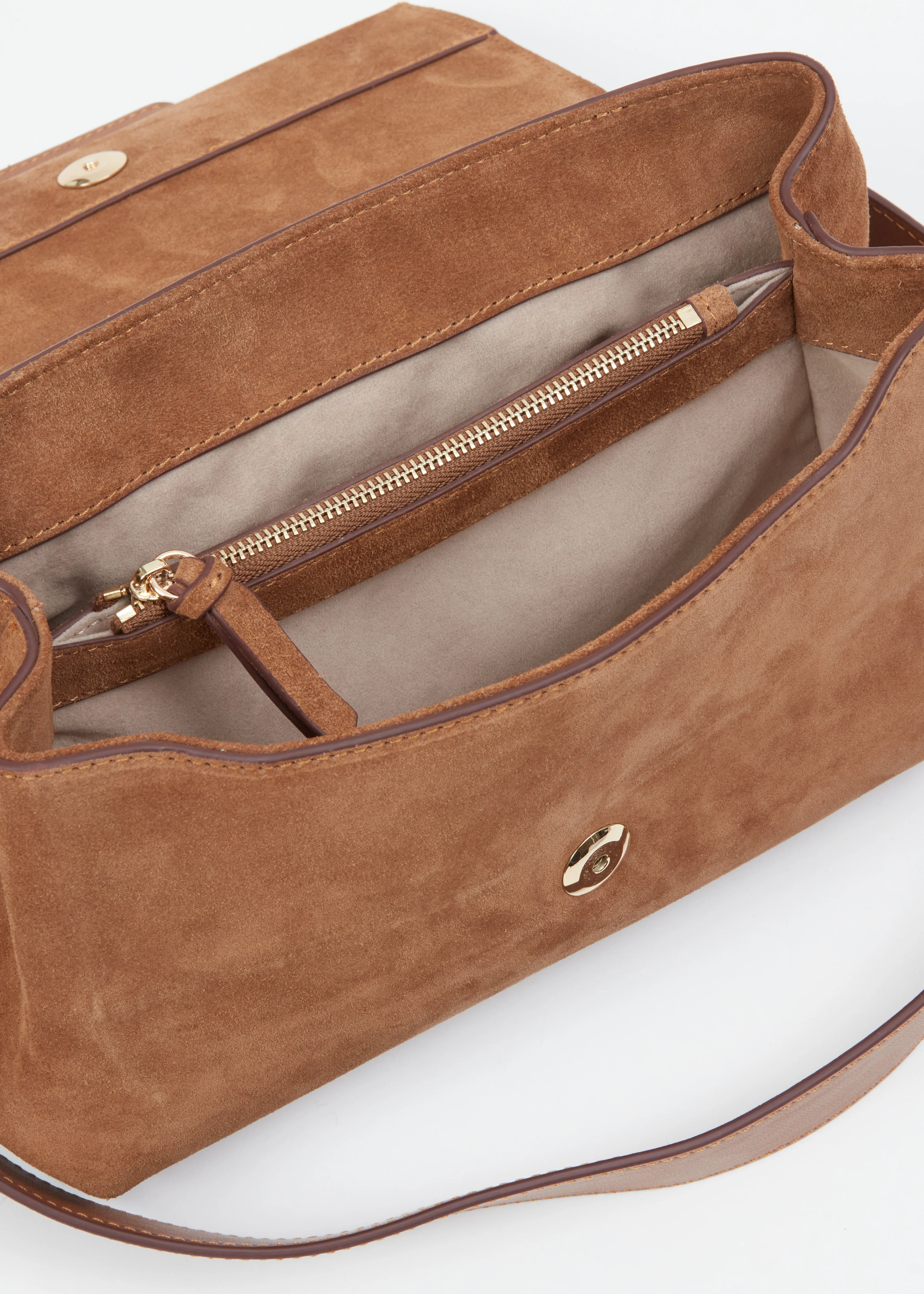 Realm Suede Top Handle Bag - Image 3
