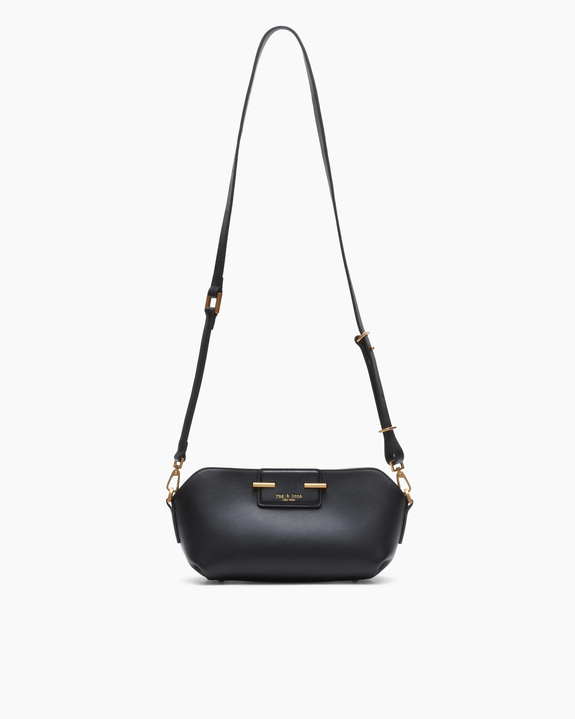 Realm Top Zip Leather Crossbody Bag