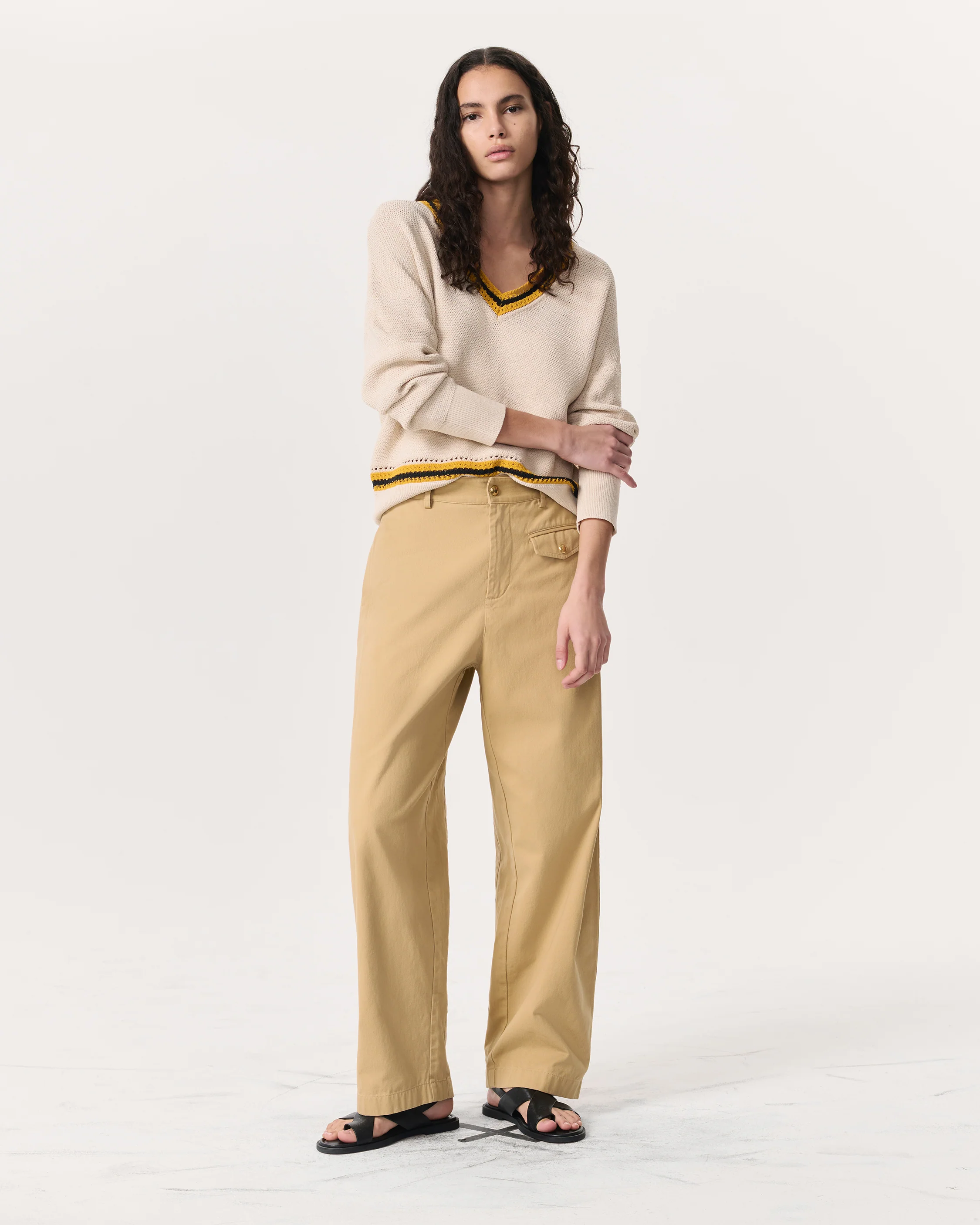 Renata Cotton Twill Utility Pants