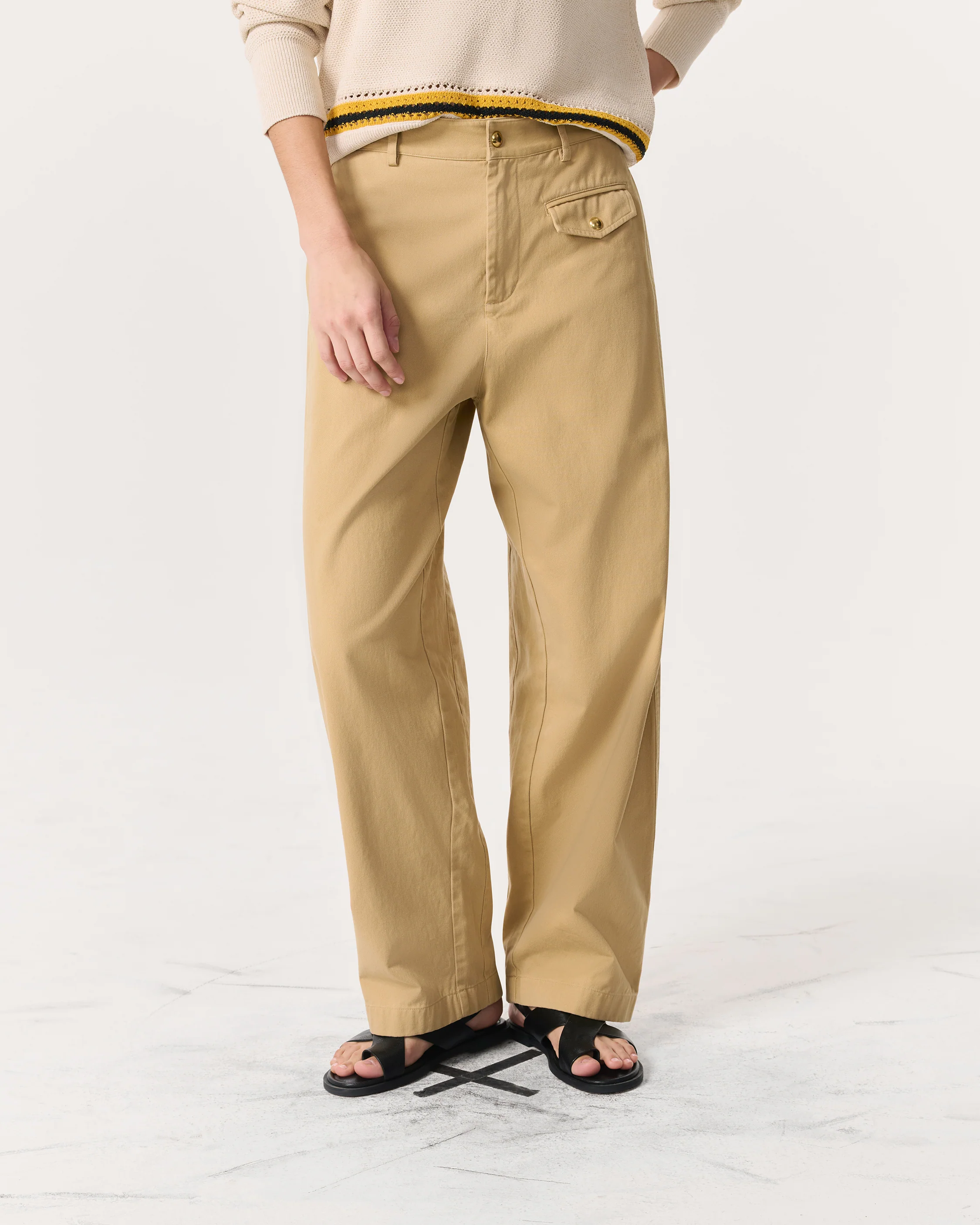 Renata Cotton Twill Utility Pants - Image 3